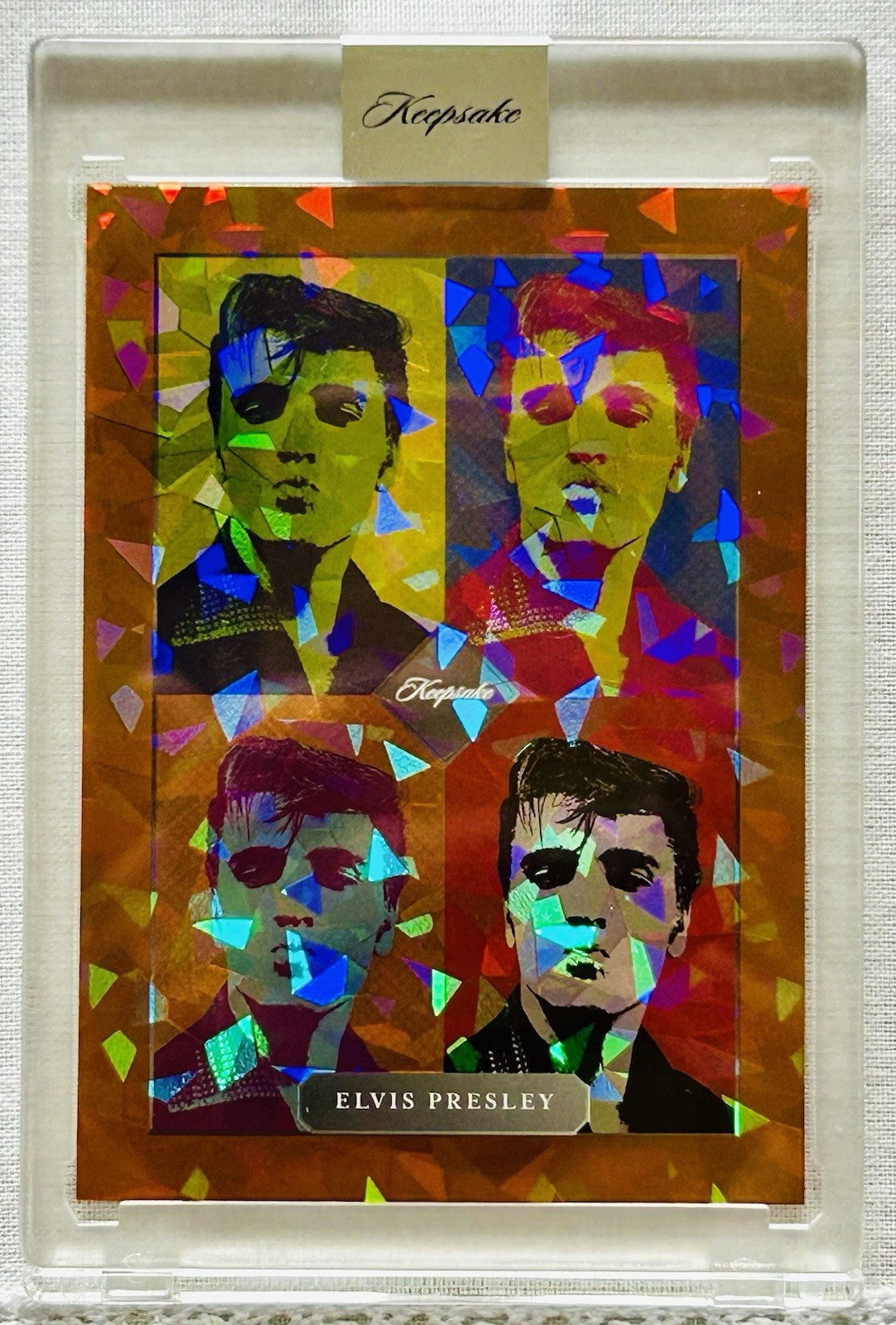🔥Elvis Presley Keepsake 2026 Upgrade Edition Card 25/50 Orange Cracked Ice 🔥Elvis Presley Keepsake 2026 Upgrade Edition Card 25/50 Orange Cracked Ice