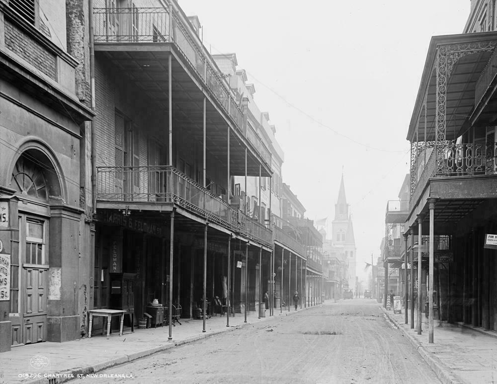 1906 Chartres Street New Orleans Louisiana Old Retro Photo 8.5\
