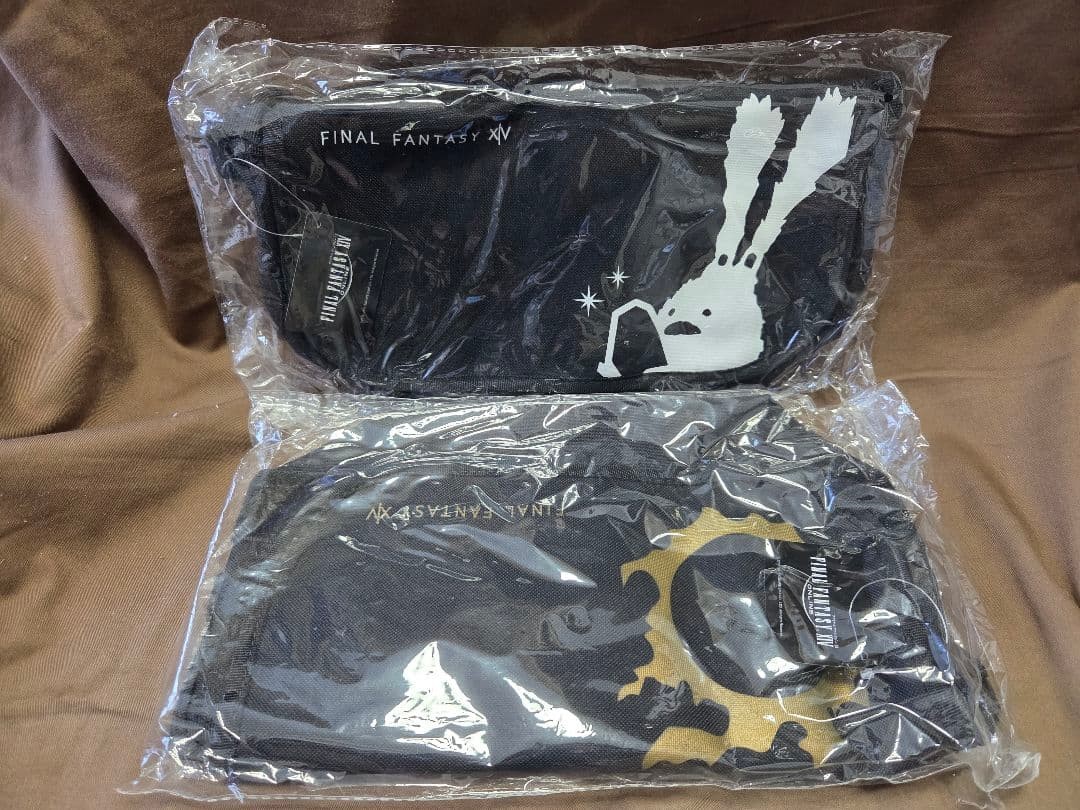 Final Fantasy XIV FFXIV Messenger Shoulder Bag Set of 2 Amusement Prize Japan Final Fantasy XIV FFXIV Messenger Shoulder Bag Set of 2 Amusement Prize Japan
