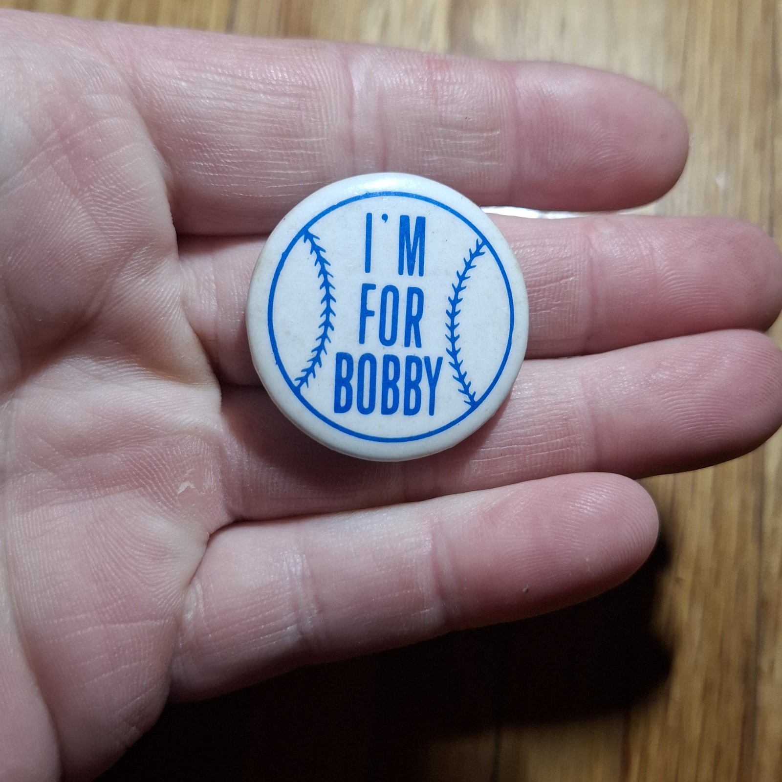1976 I\'m For Bobby Richardson NY Yankees Baseball Republican Campaign Button Pin 1976 I\'m For Bobby Richardson NY Yankees Baseball Republican Campaign Button Pin