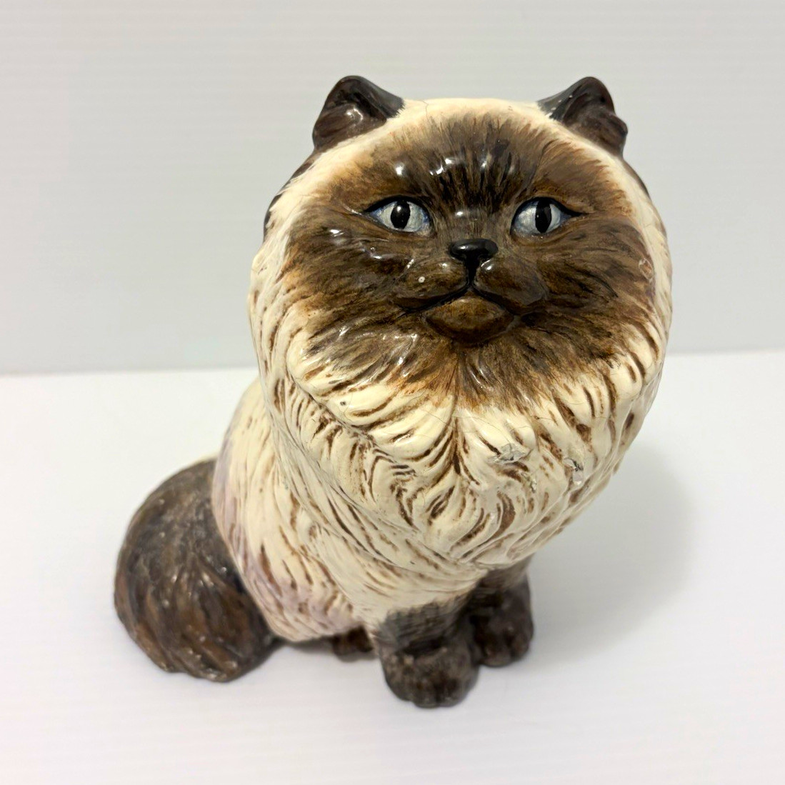 Vintage 1970-1980s ceramic hand painted Persian cat Vintage 1970-1980s ceramic hand painted Persian cat