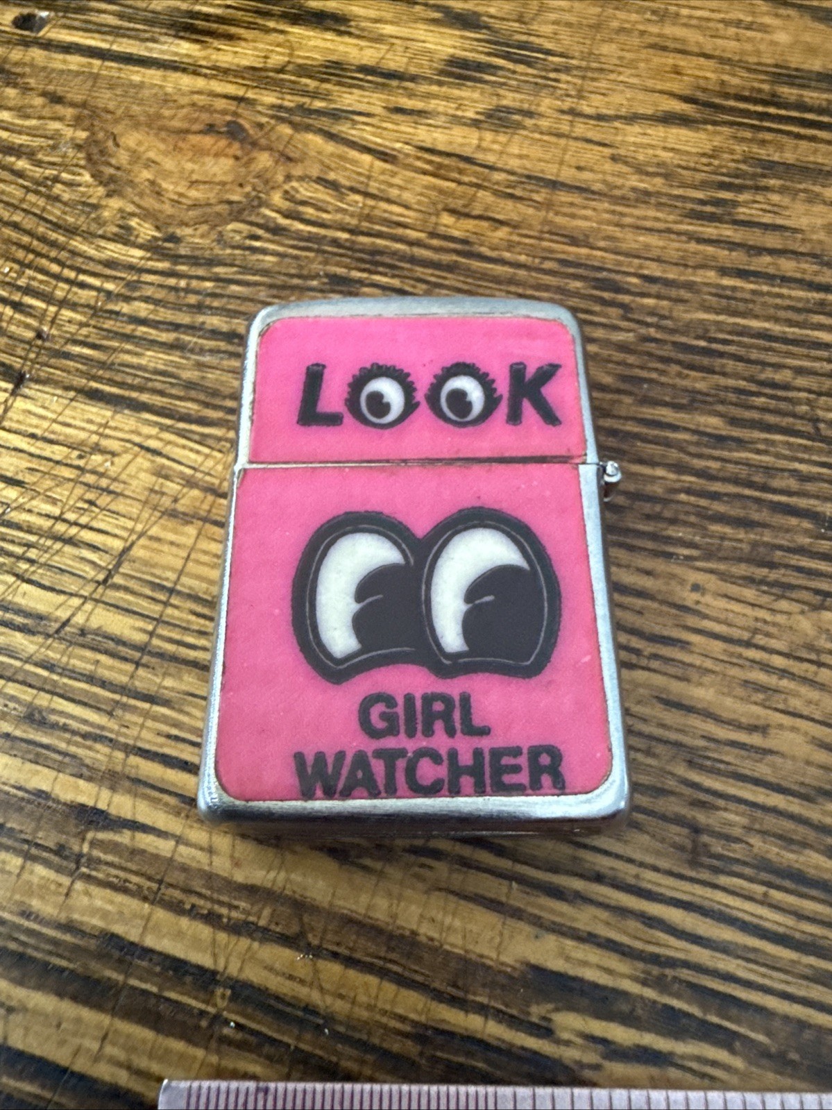 Vintage 60’s Supreme Lighter Look Girl Watcher Neon Pink Eyes Vintage 60’s Supreme Lighter Look Girl Watcher Neon Pink Eyes