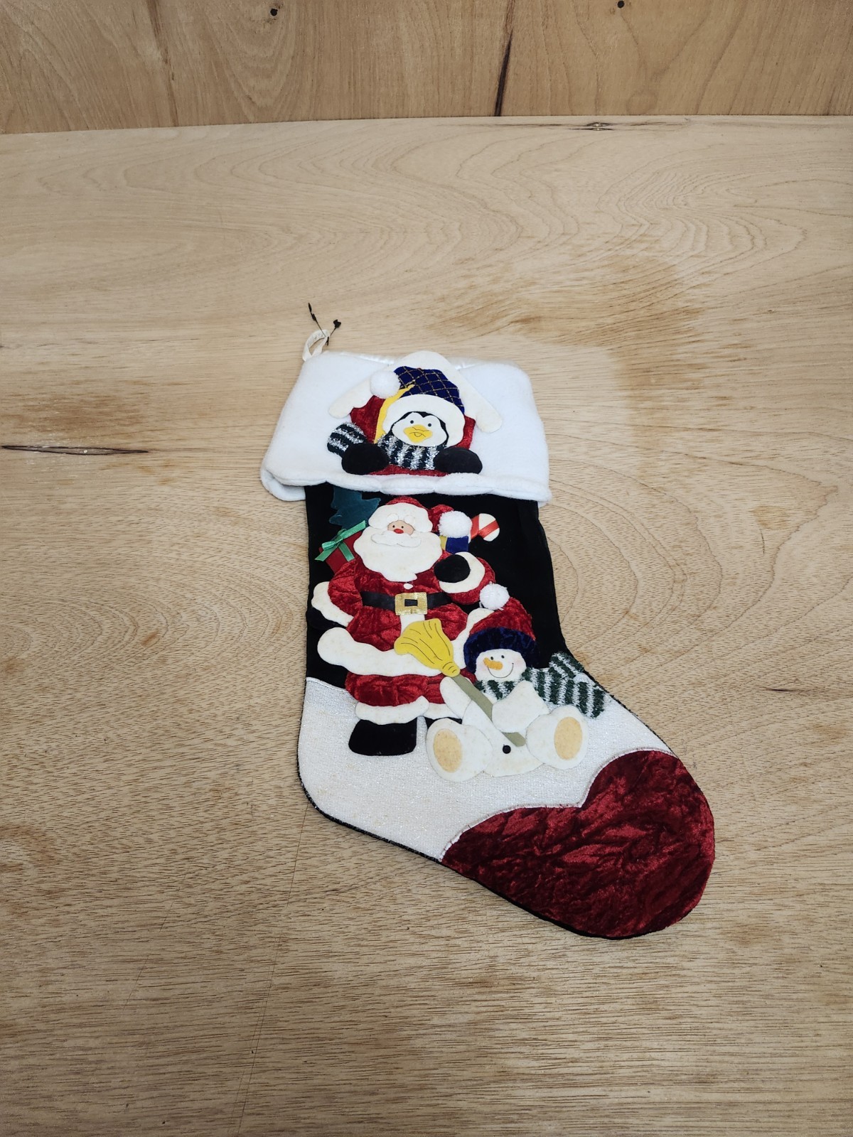 2003 Prima Creations Santa Christmas Stocking Felt Applique 3D Plush Green 18 2003 Prima Creations Santa Christmas Stocking Felt Applique 3D Plush Green 18