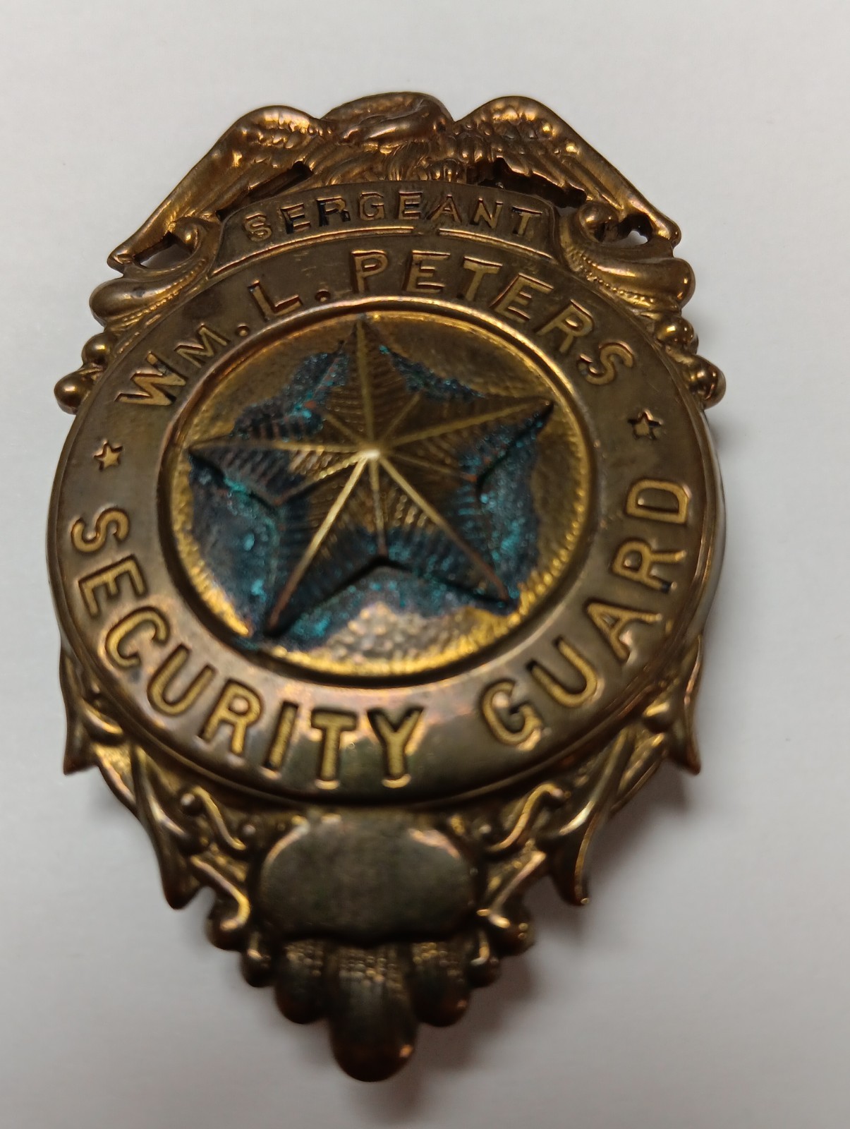 Obsolete Sergeant Security Services Officer Guard Badge Size 3\ Obsolete Sergeant Security Services Officer Guard Badge Size 3\