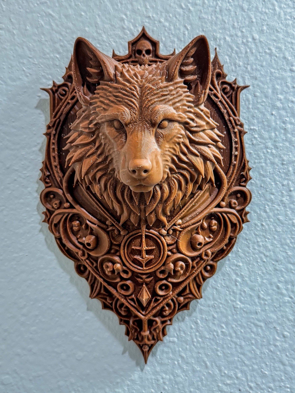 Gothic Wolf Wall Plaque 9” Decorative Wolf Head Wall Art Fantasy Home Decor Gothic Wolf Wall Plaque 9” Decorative Wolf Head Wall Art Fantasy Home Decor