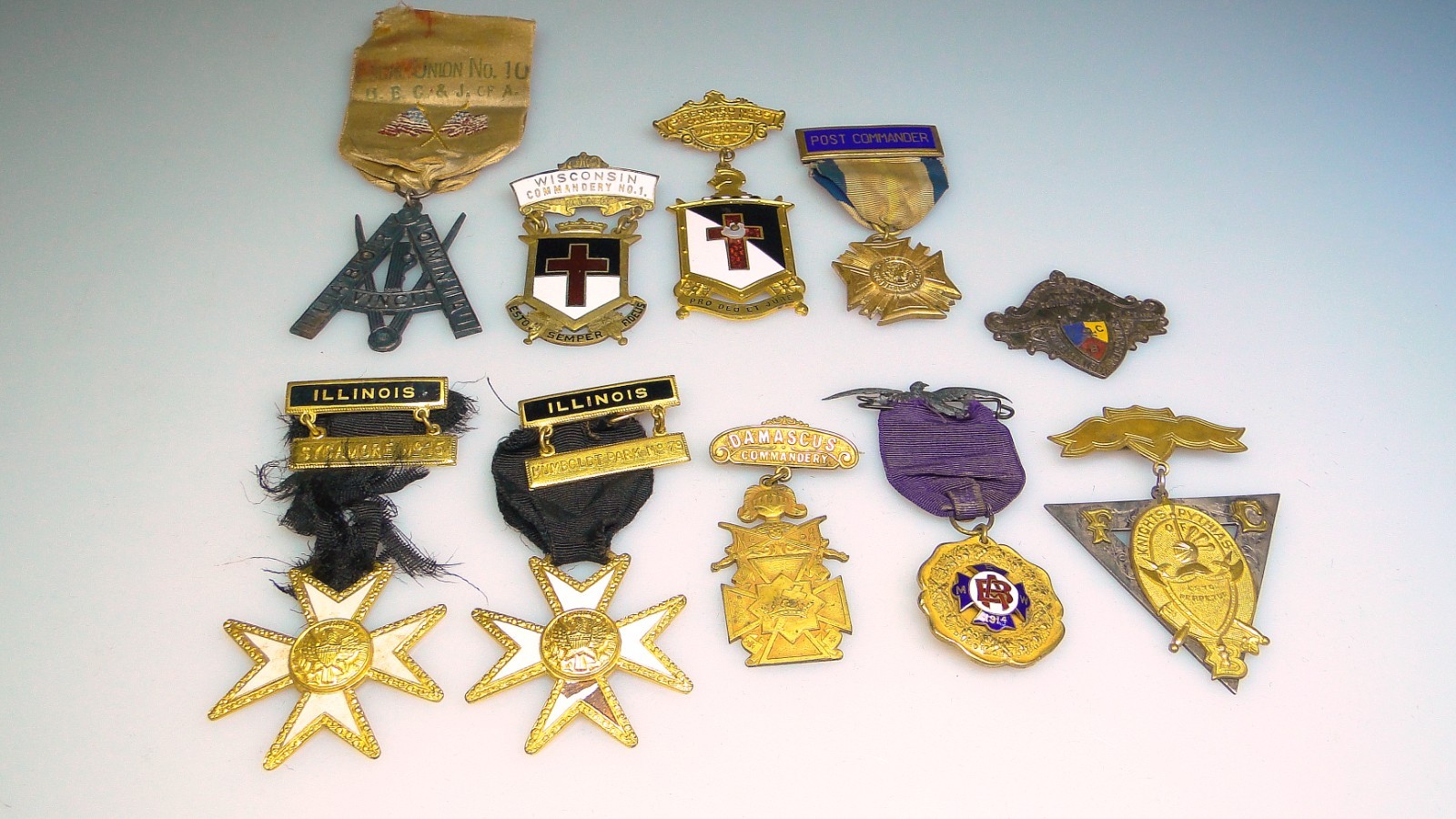 Estate Lot Vintage Lodge Knights of Columbus VFW Badges Pins Medals Estate Lot Vintage Lodge Knights of Columbus VFW Badges Pins Medals