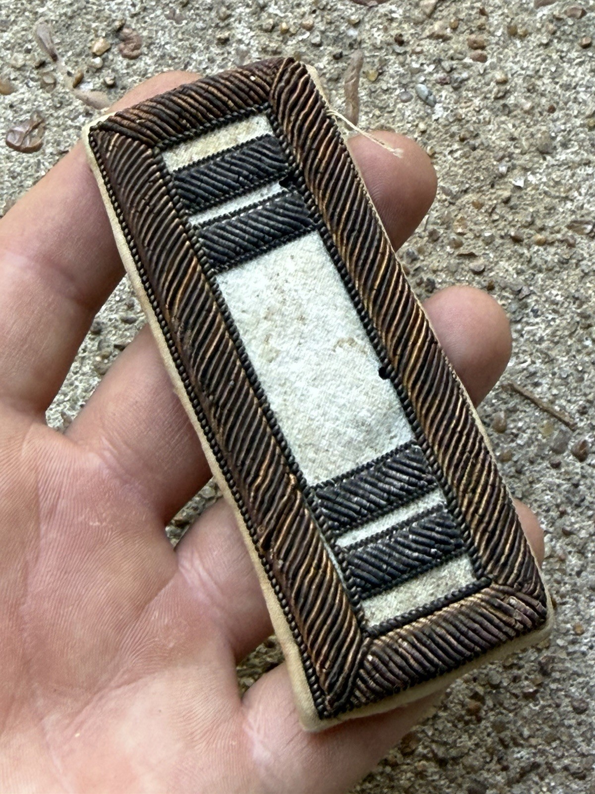 Antique Civil War era US Army Captain staff officer’s bullion shoulder board Antique Civil War era US Army Captain staff officer’s bullion shoulder board