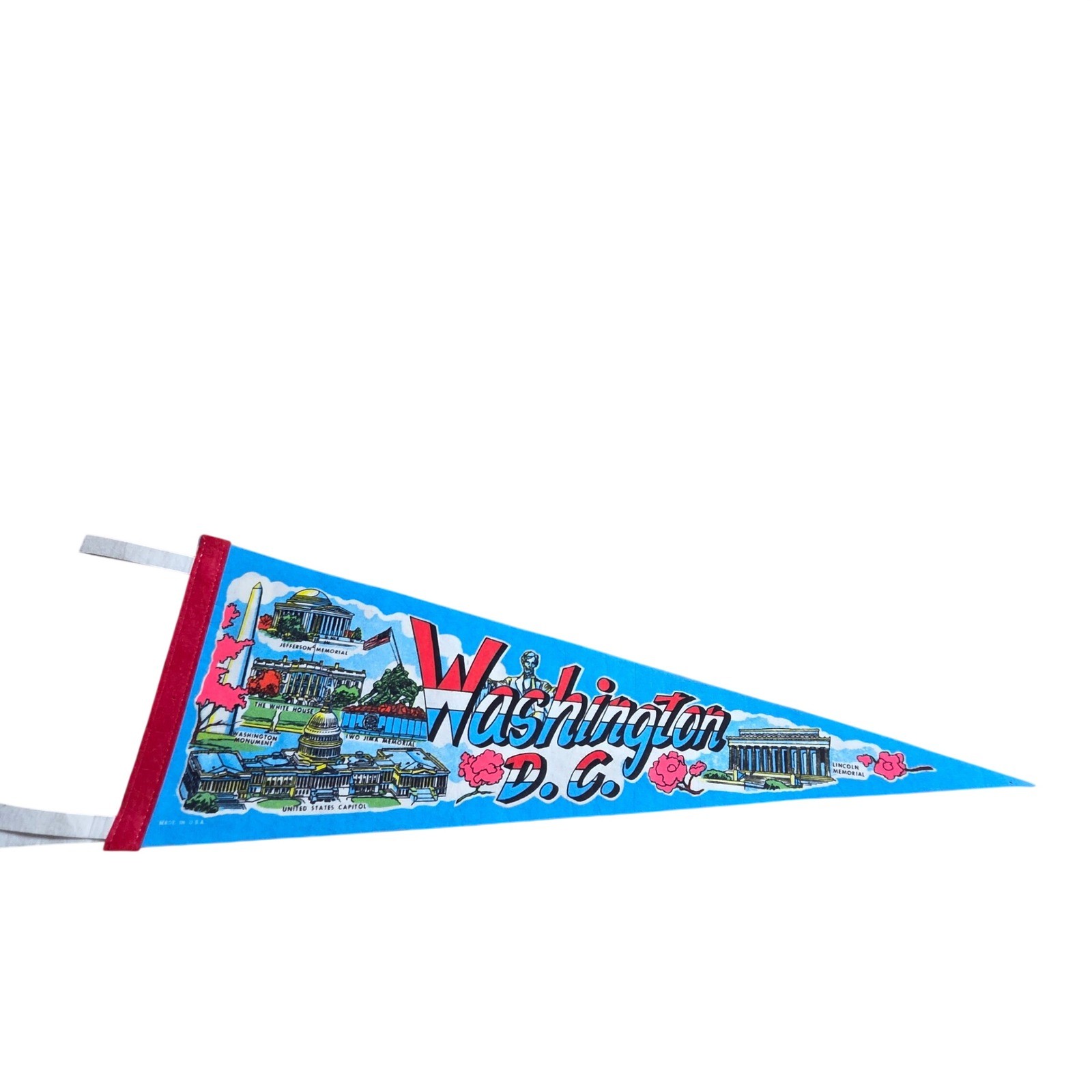 Vintage Washington DC Souvenir Felt Pennant 9 Vintage Washington DC Souvenir Felt Pennant 9