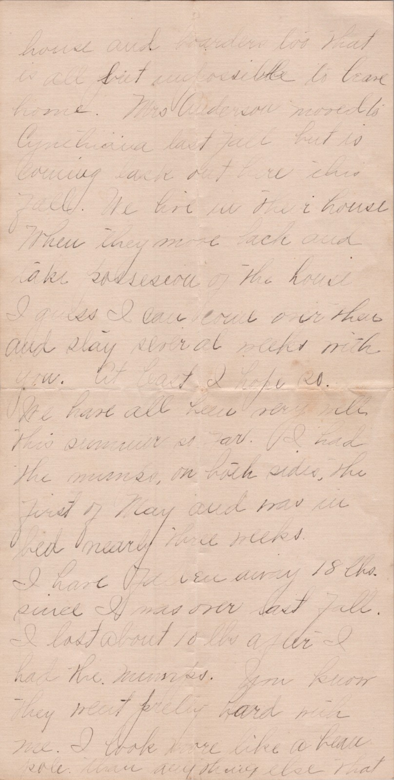 1908 Kentucky Letter Measles Family News Paris KY to Auntie 1908 Kentucky Letter Measles Family News Paris KY to Auntie