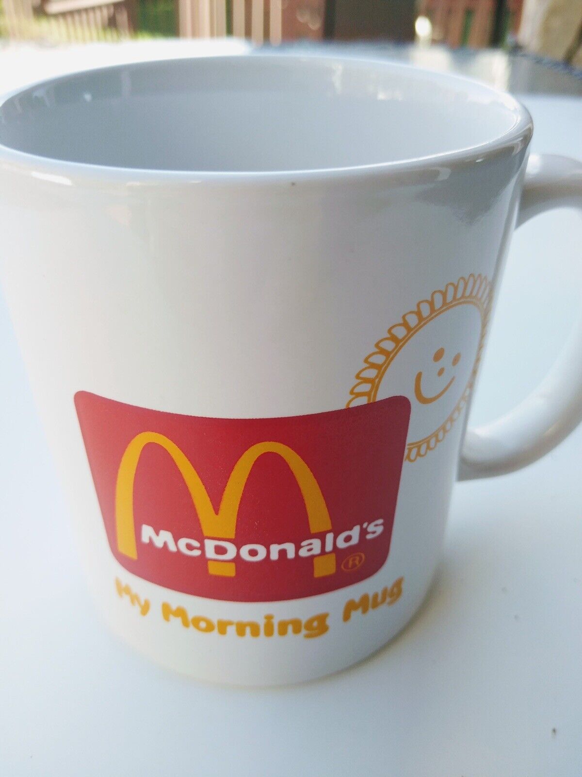 VERY RARE, 1992 McDonald’s My Morning Mug with YELLOW SUN - BRAND NEW, MINT