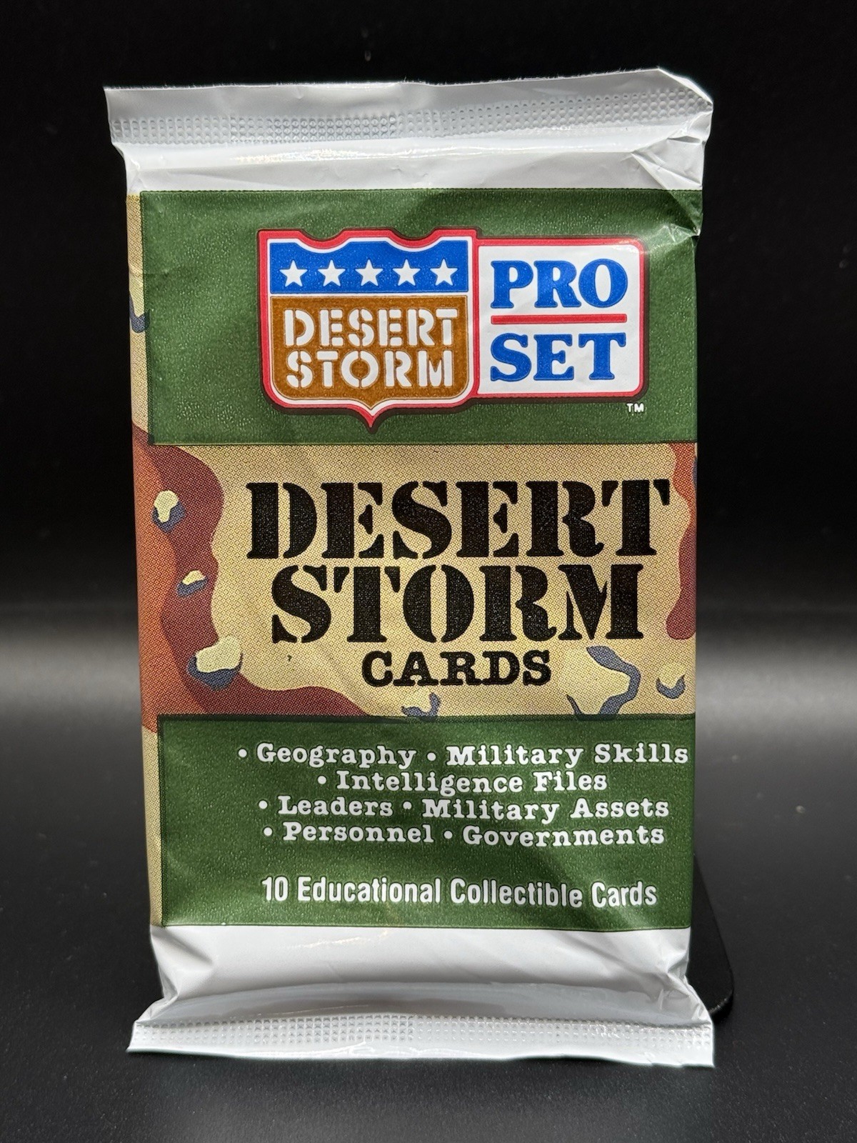 1991 Desert Storm Pro Set Sealed Wax Pack 10 Cards Military Educational Veterans 1991 Desert Storm Pro Set Sealed Wax Pack 10 Cards Military Educational Veterans
