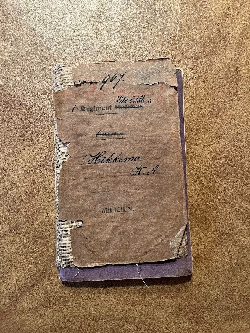 WW1 Dutch Netherlands Military Militia Conscript Handbook Leave Tickets Book WW1 Dutch Netherlands Military Militia Conscript Handbook Leave Tickets Book