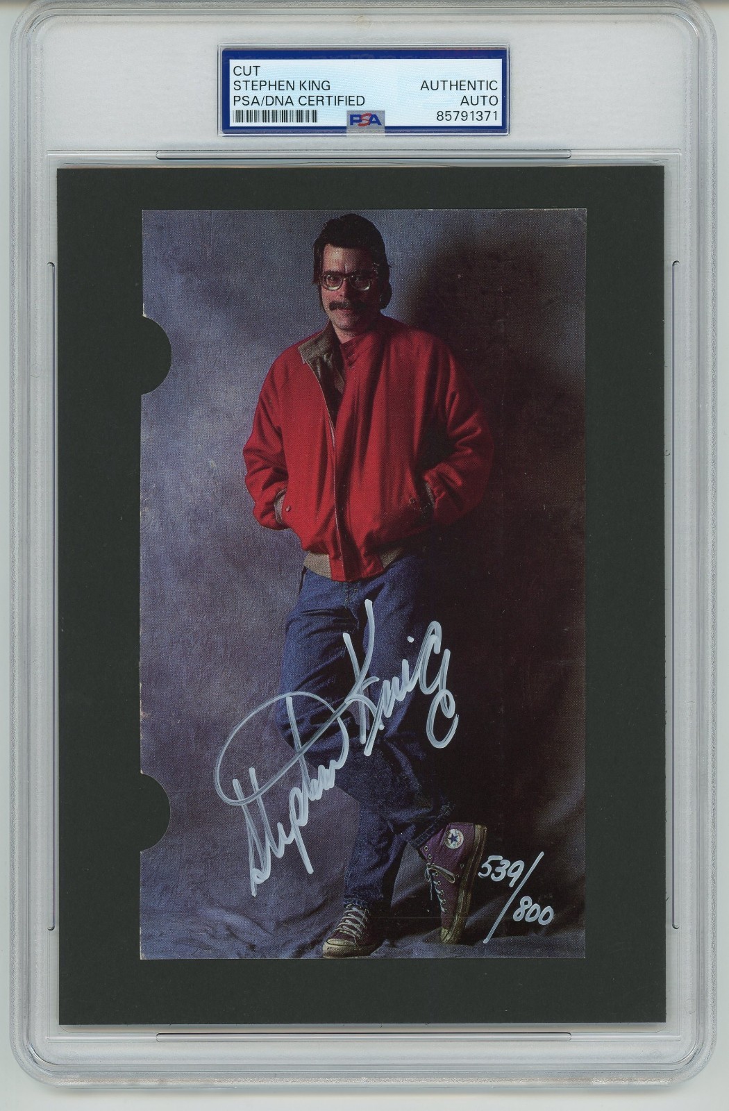 Stephen King ~ Signed Autographed Vintage Photograph ~ PSA DNA Encased