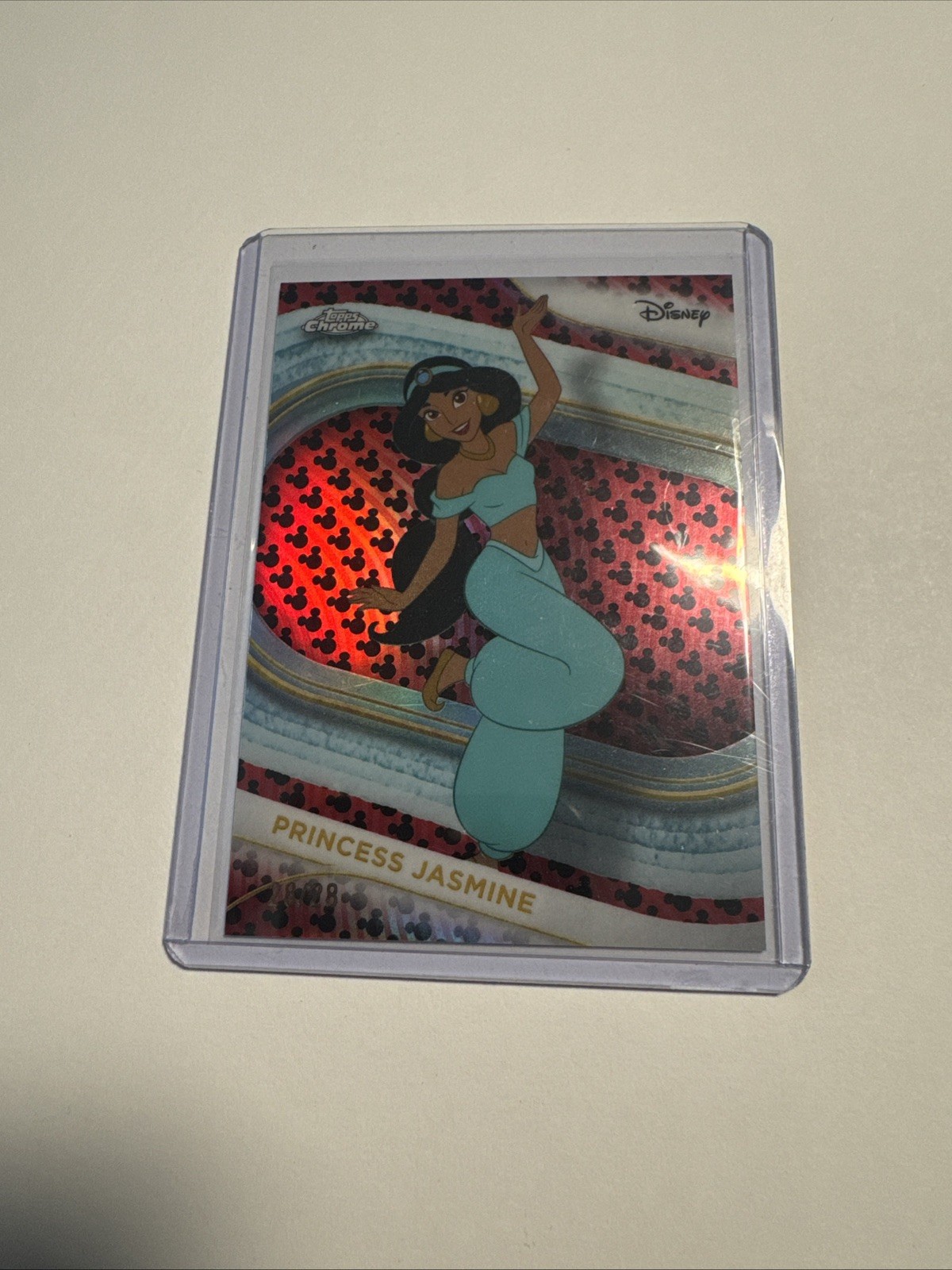 2025 Topps Chrome Disney Princess Jasmine Mickey Mouse Refractor 28 /28 2025 Topps Chrome Disney Princess Jasmine Mickey Mouse Refractor 28 /28