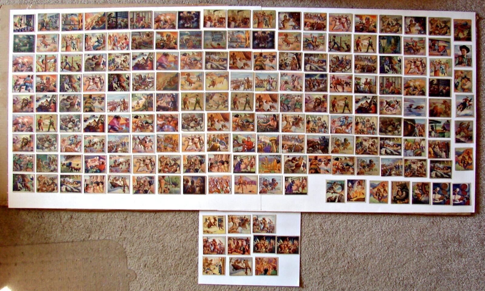 1949 Bowman Wild West Trading Cards Huge lot of  179  non sport cards