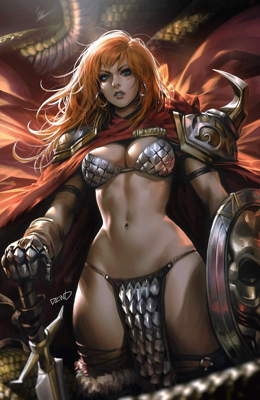 RED SONJA #8 (DERRICK CHEW EXCLUSIVE VIRGIN VARIANT A) COMIC BOOK ~ Dynamite