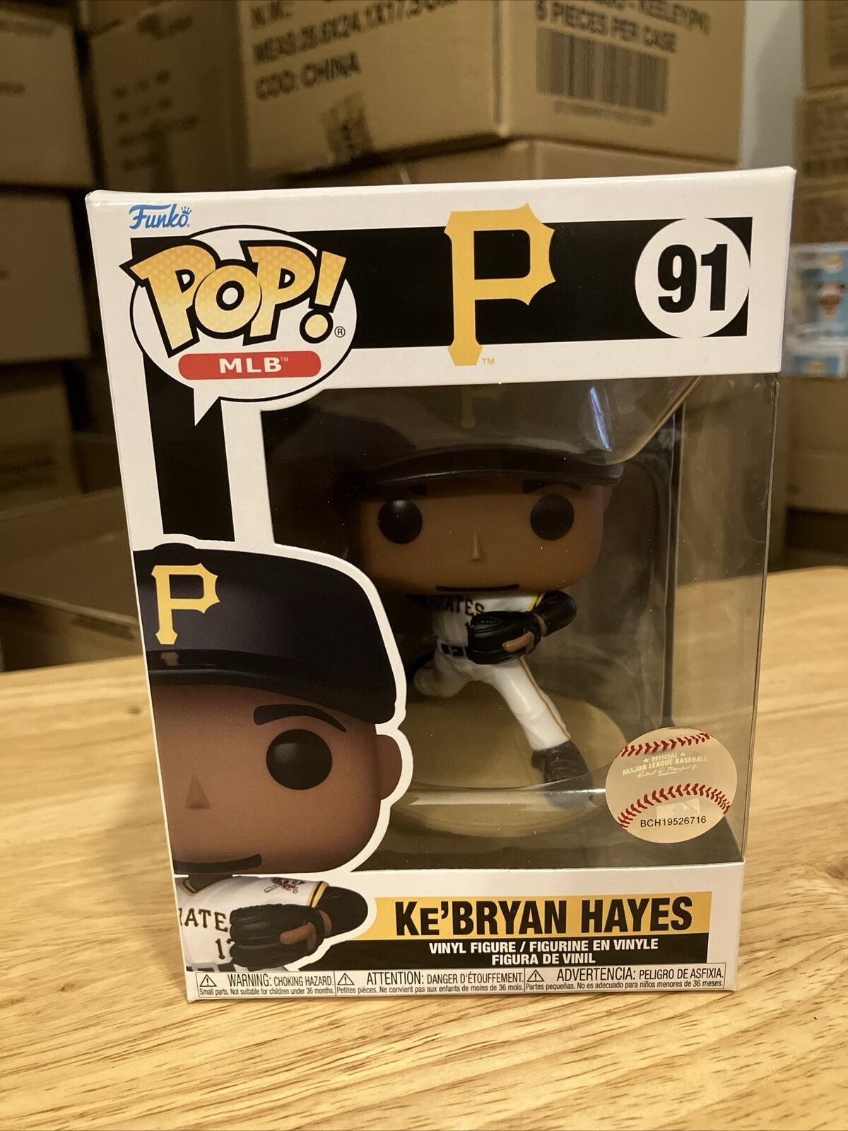 Funko POP MLB: Ke'Bryan Hayes Pittsburgh Pirates Vinyl Figure #91