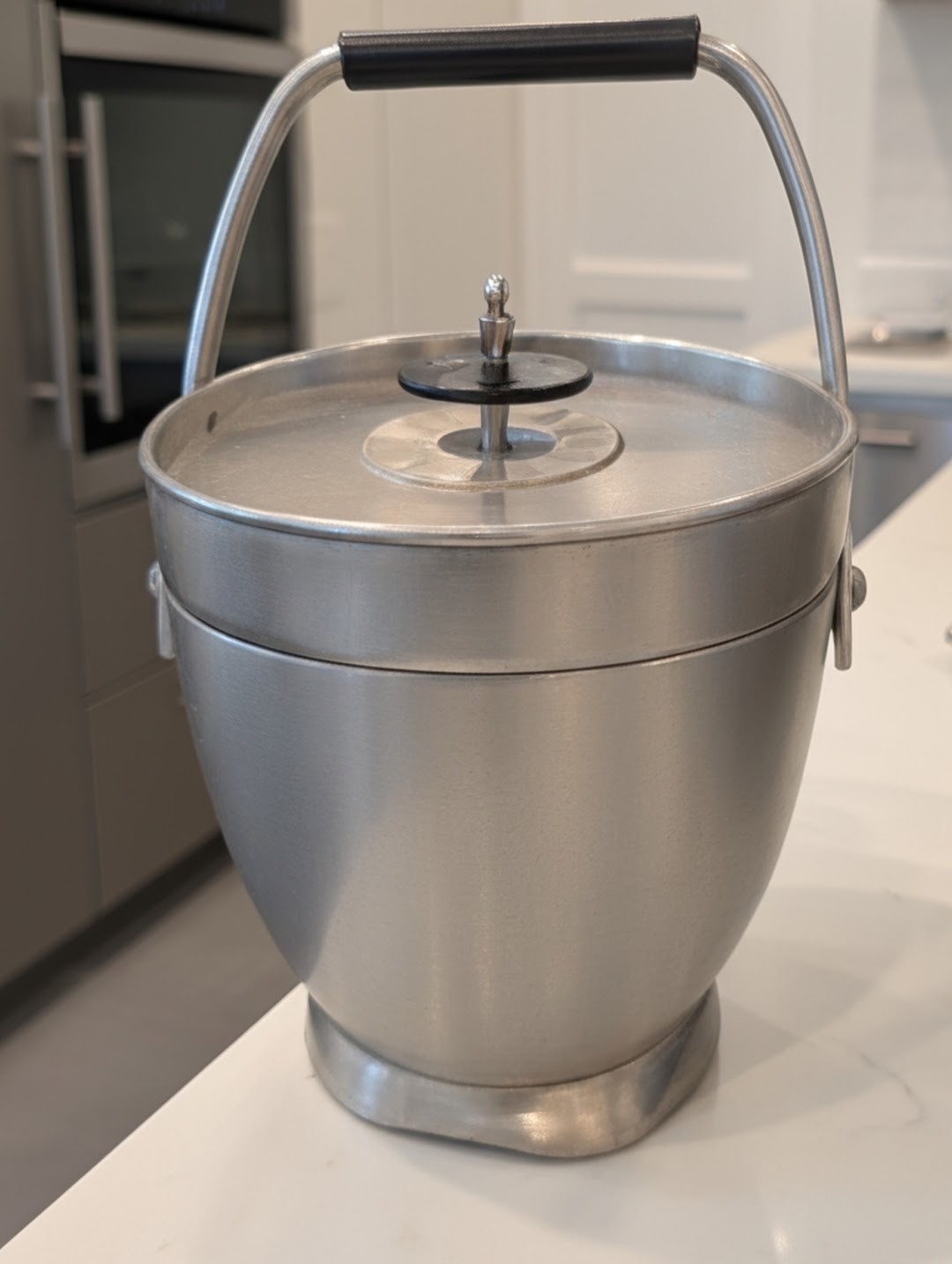 Vintage Mid Century Kromex Aluminum Ice Bucket Excellent Vintage Mid Century Kromex Aluminum Ice Bucket Excellent