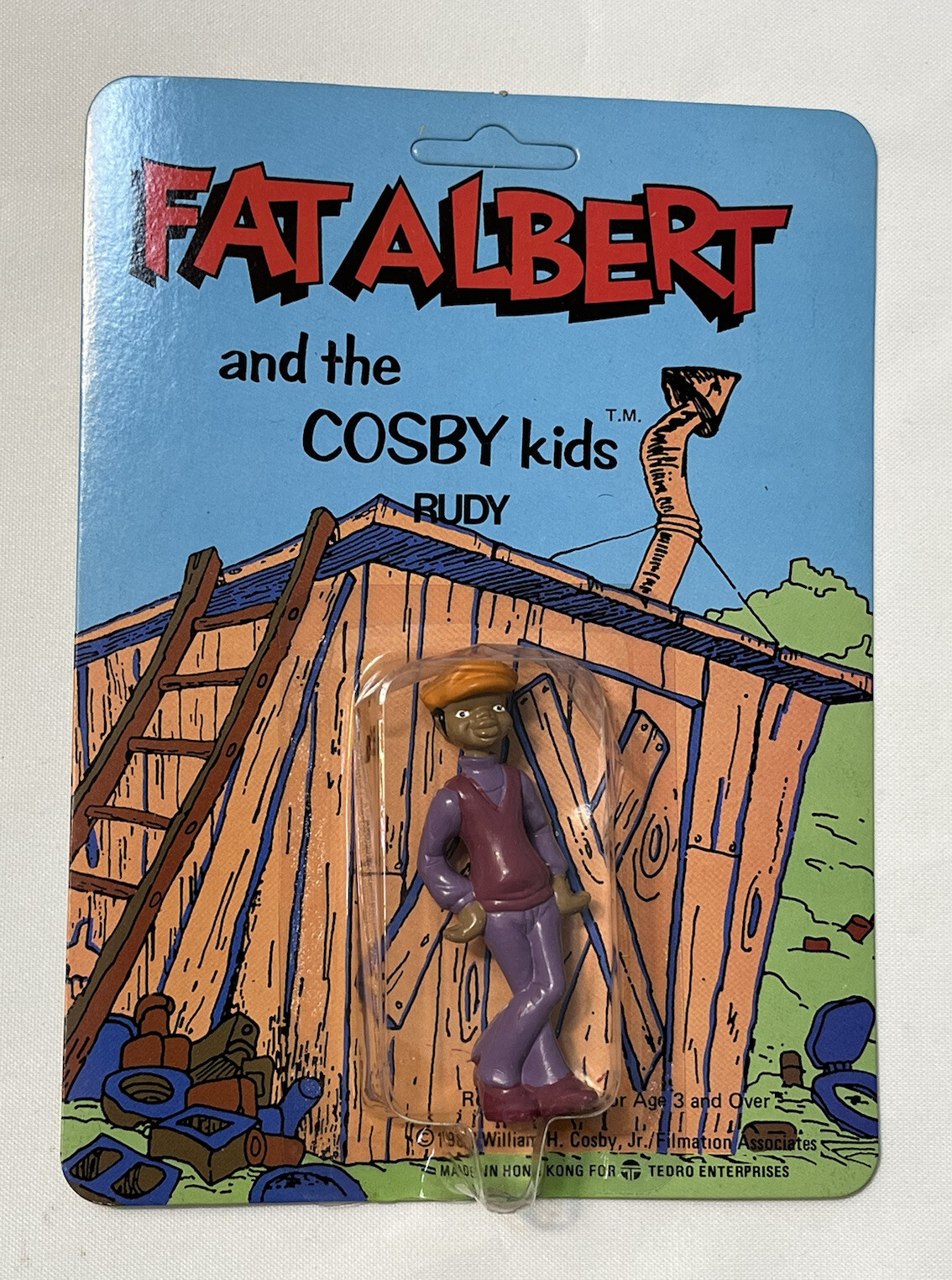 Vintage Fat Albert Cosby Kid Rudy PVC Figure MOC Tedro 1982 Unopened