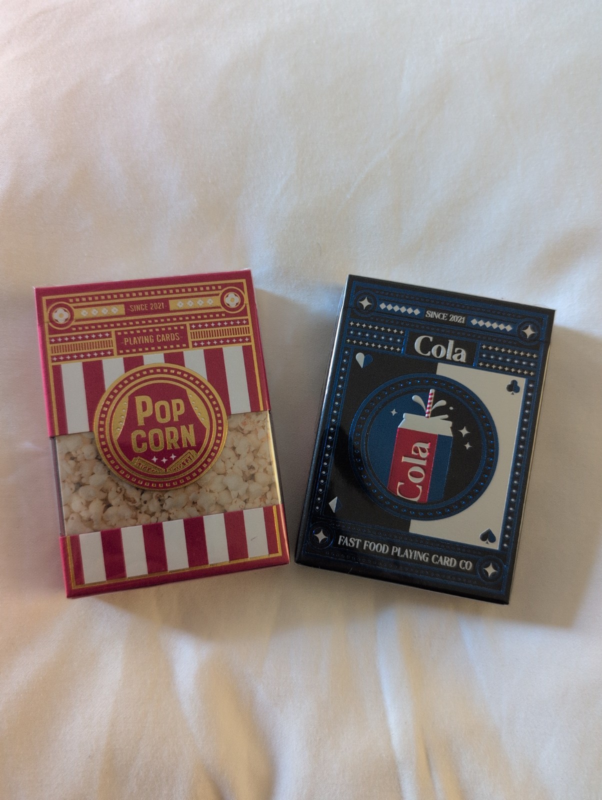 Ultra-Rare Gilded Ltd Edition Popcorn & Cola Playing Cards Ltd To 199 Decks Each Ultra-Rare Gilded Ltd Edition Popcorn & Cola Playing Cards Ltd To 199 Decks Each
