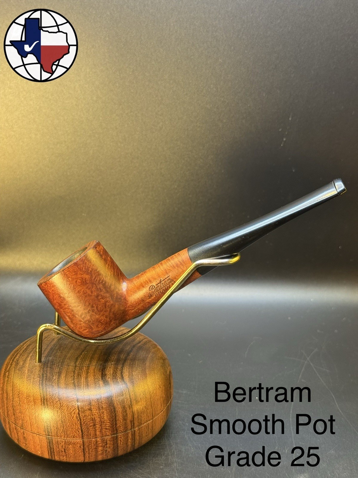 Vintage Bertram Smooth Pot Grade 25 Tobacco Pipe