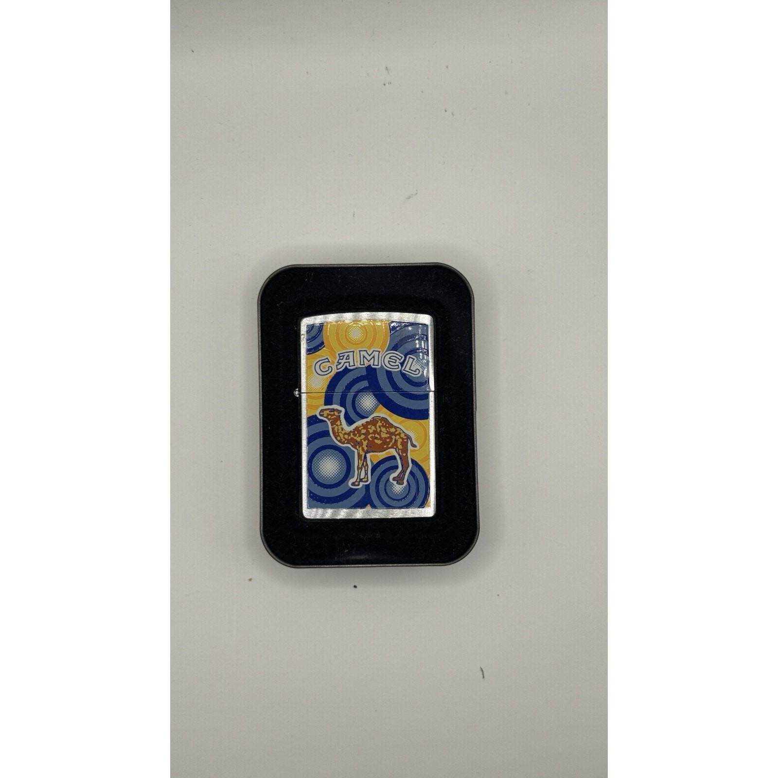 Camel Psychedelic Blue Swirls Vintage Zippo 1999