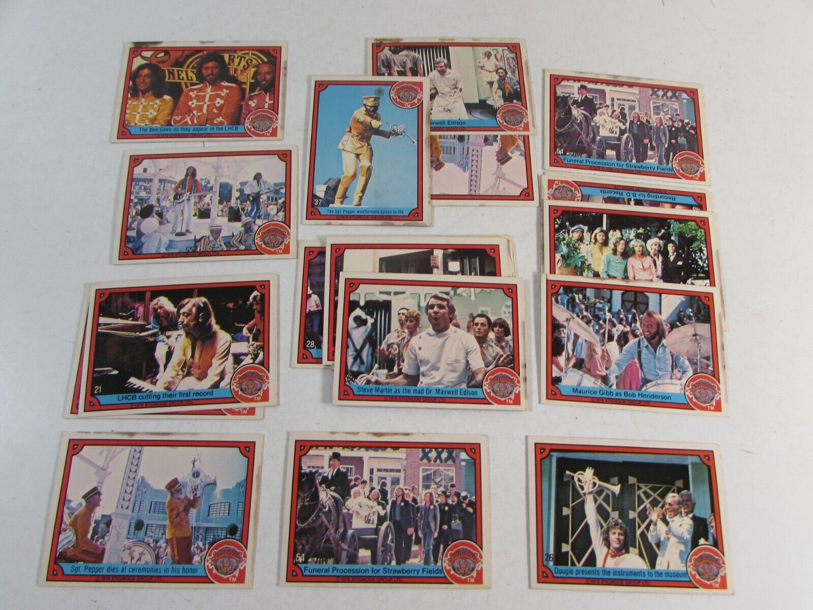 1978 DONRUSS SGT PEPPERS TRADING CARDS  LOT of 20 BEATLES CARD   STIGWOOD GROUP