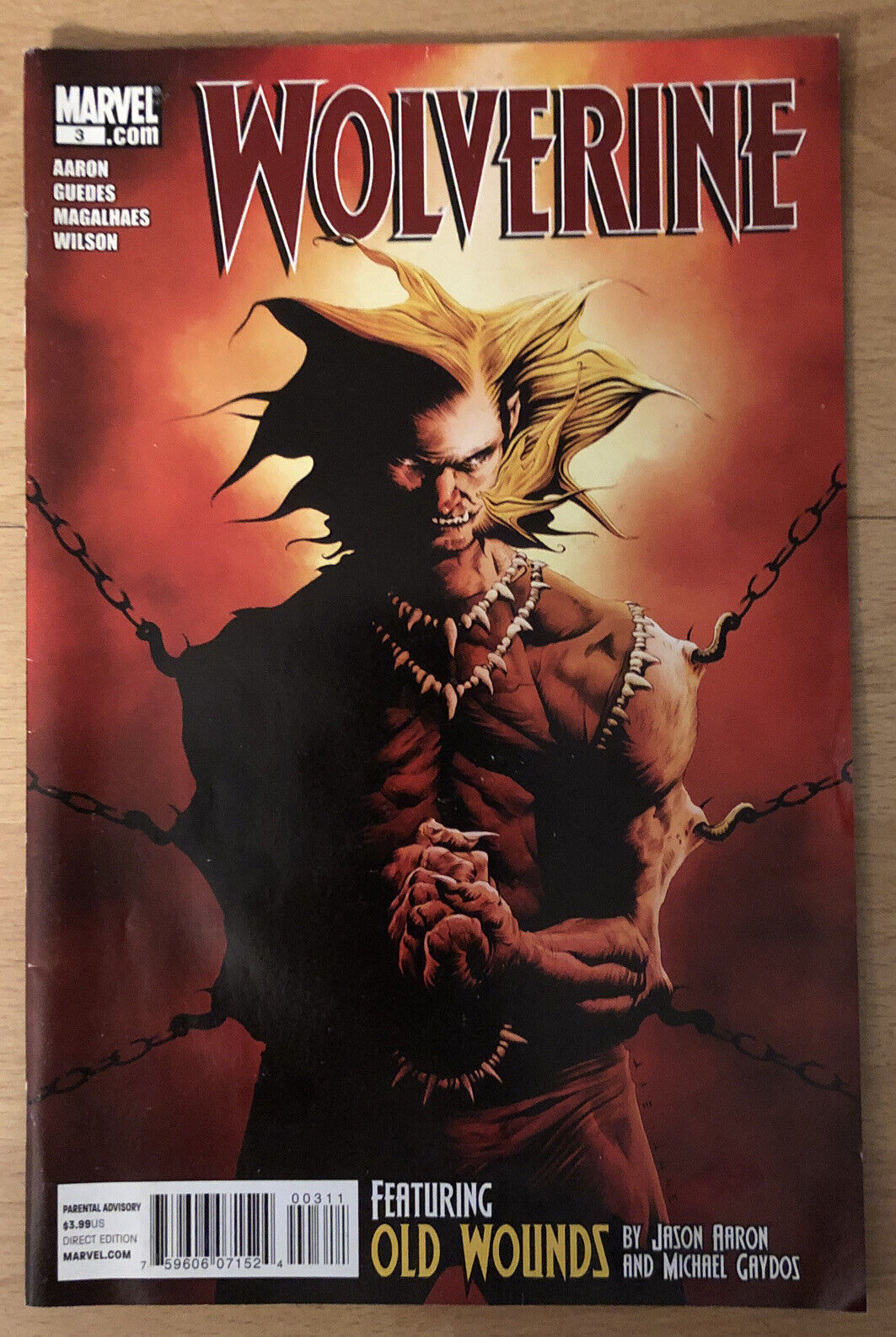 Wolverine 3; Aaron Story, Guedes Art; Spiderman Ghost Rider Cameo; Black Panther