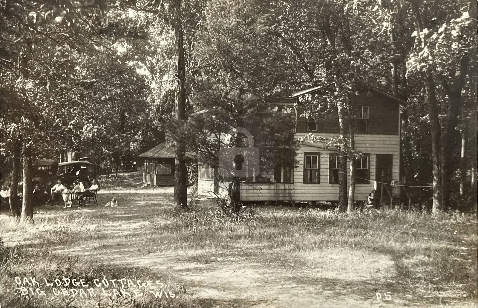 Cedar Lake WI Wisconsin Oak Lodge Cottages 1922 RPPC Photo Postcard COPY Cedar Lake WI Wisconsin Oak Lodge Cottages 1922 RPPC Photo Postcard COPY