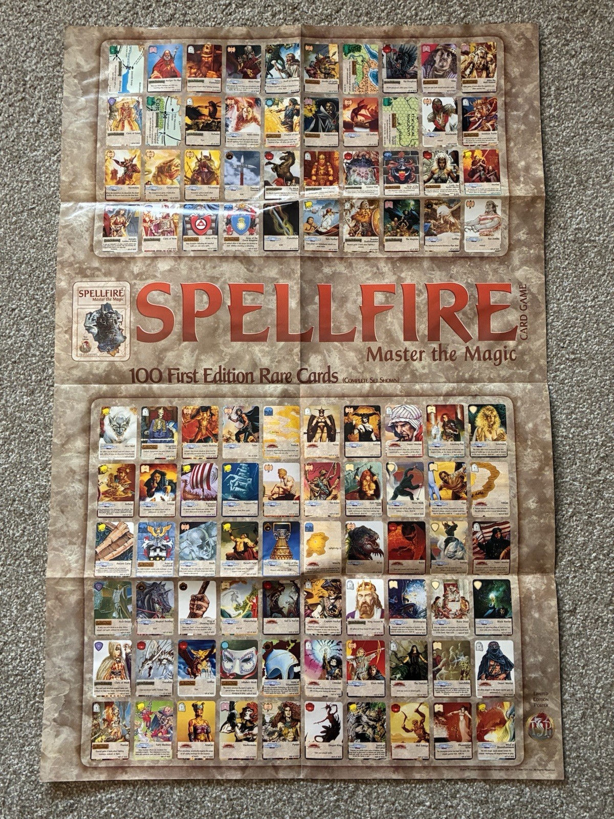 1994 Tsr Spellfire Master The Magic Card Game 100 First Edition Cards Poster (1)