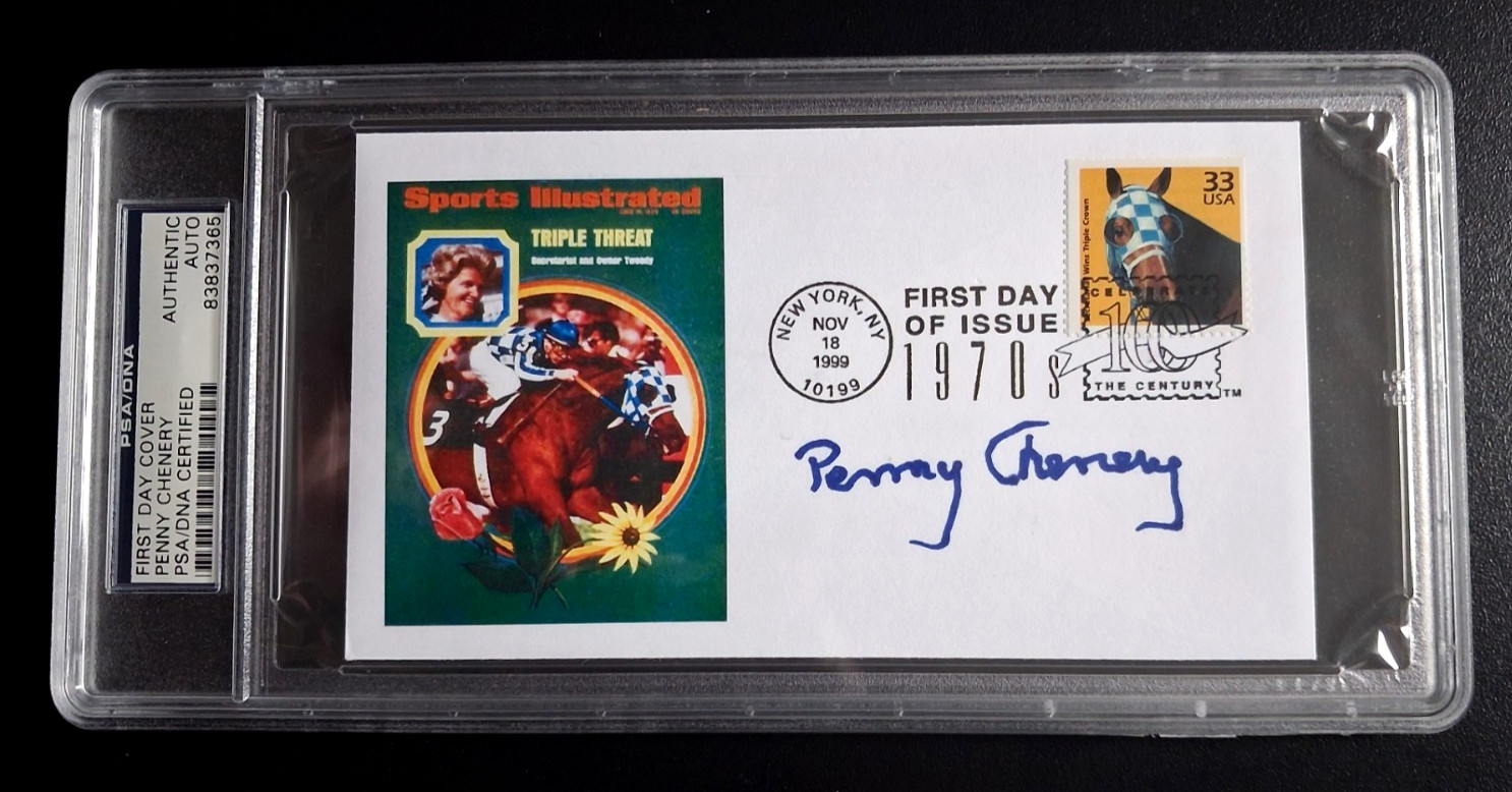 Penny Chenery signed First Day of Issue Envelope - Encapsulated /Authenticated Penny Chenery signed First Day of Issue Envelope - Encapsulated /Authenticated