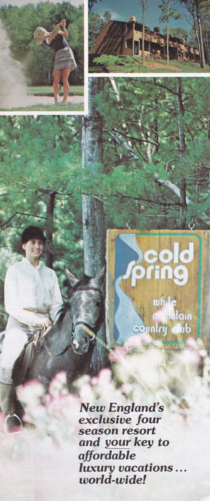 c1980 The White Mountain Country Club Cold Spring Resort Ashland NH Brochure c1980 The White Mountain Country Club Cold Spring Resort Ashland NH Brochure