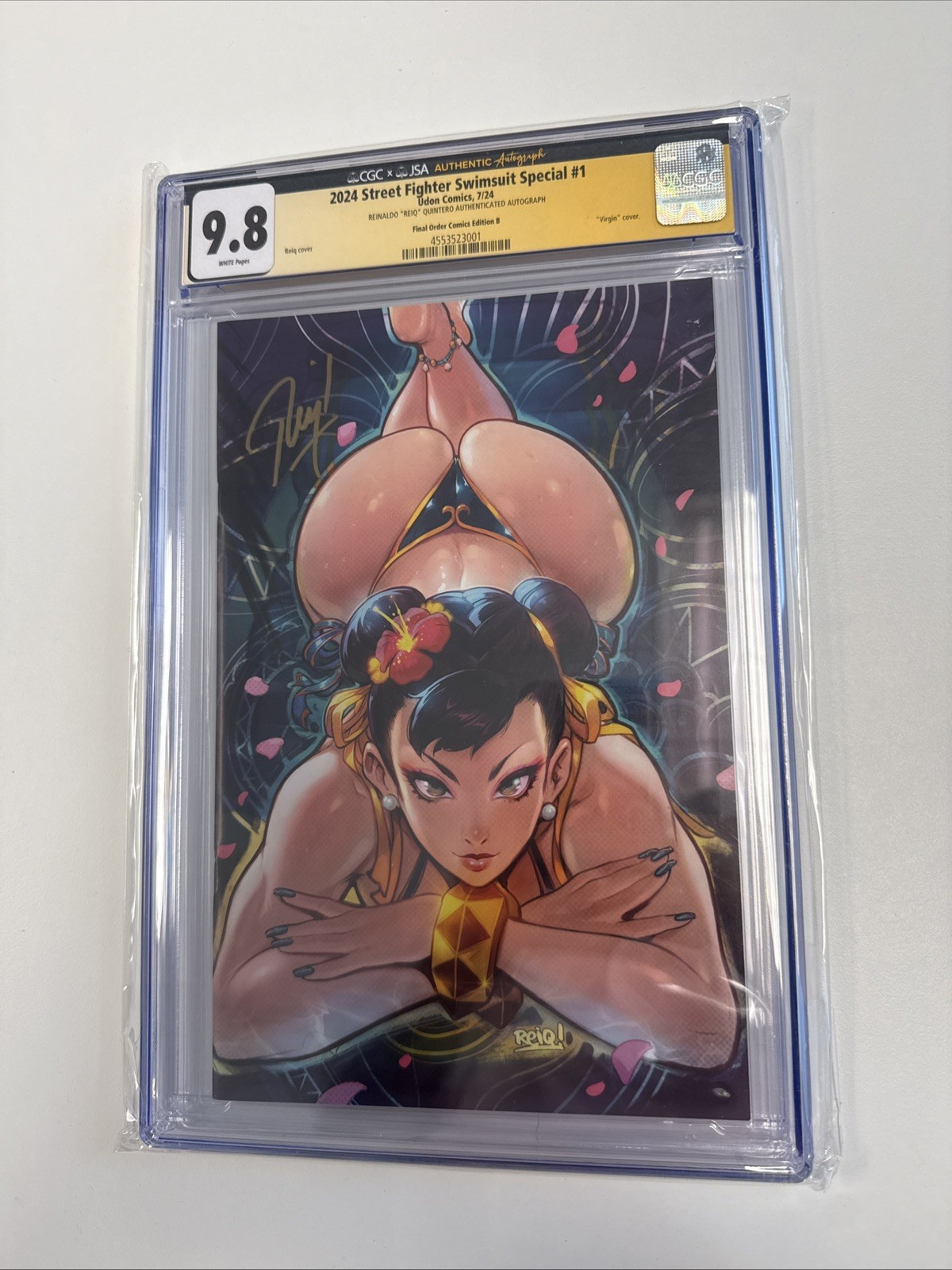 2024 STREET FIGHTER SWIMSUIT SPECIAL #1 * CGC 9.8 SIGNED by REIQ * Chun-Li RARE 2024 STREET FIGHTER SWIMSUIT SPECIAL #1 * CGC 9.8 SIGNED by REIQ * Chun-Li RARE