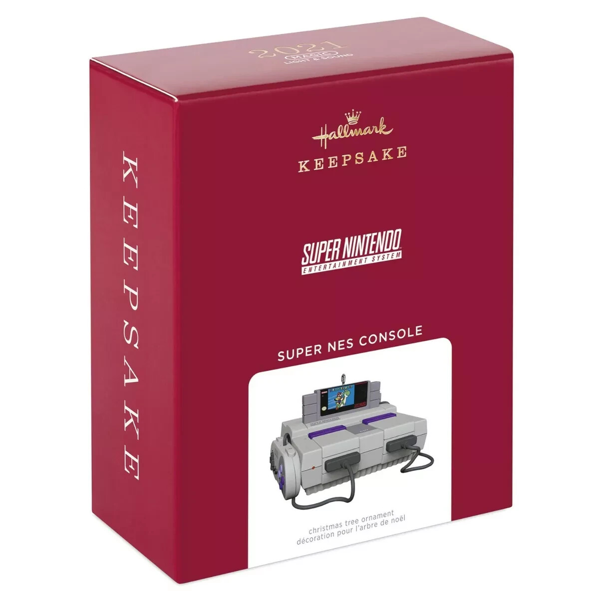 2021 Super NES Console Super Nintendo Entertainment Hallmark Keepsake Ornament 2021 Super NES Console Super Nintendo Entertainment Hallmark Keepsake Ornament