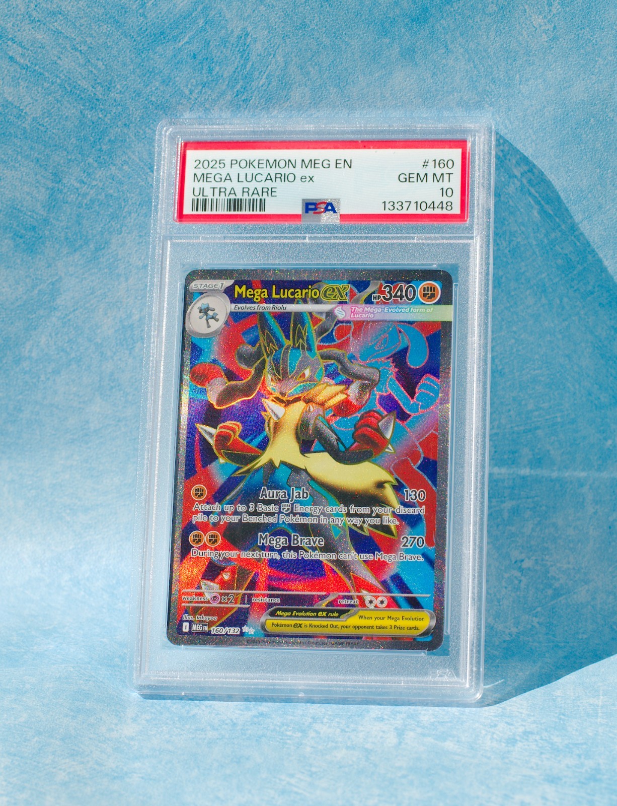2025 Pokemon Mega Lucario ex Evolution Ultra Rare PSA 10 2025 Pokemon Mega Lucario ex Evolution Ultra Rare PSA 10