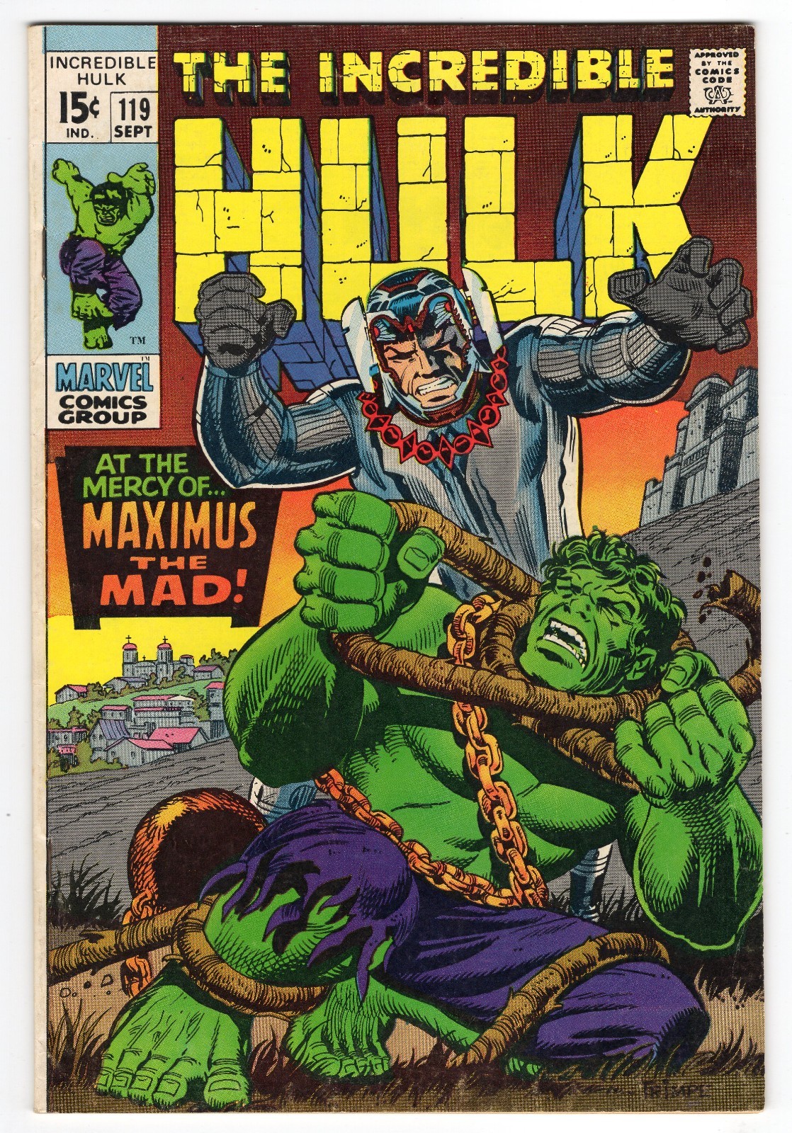 Incredible Hulk 119 1969 Marvel Comics F- 5.5 League Of Evil Inhumans