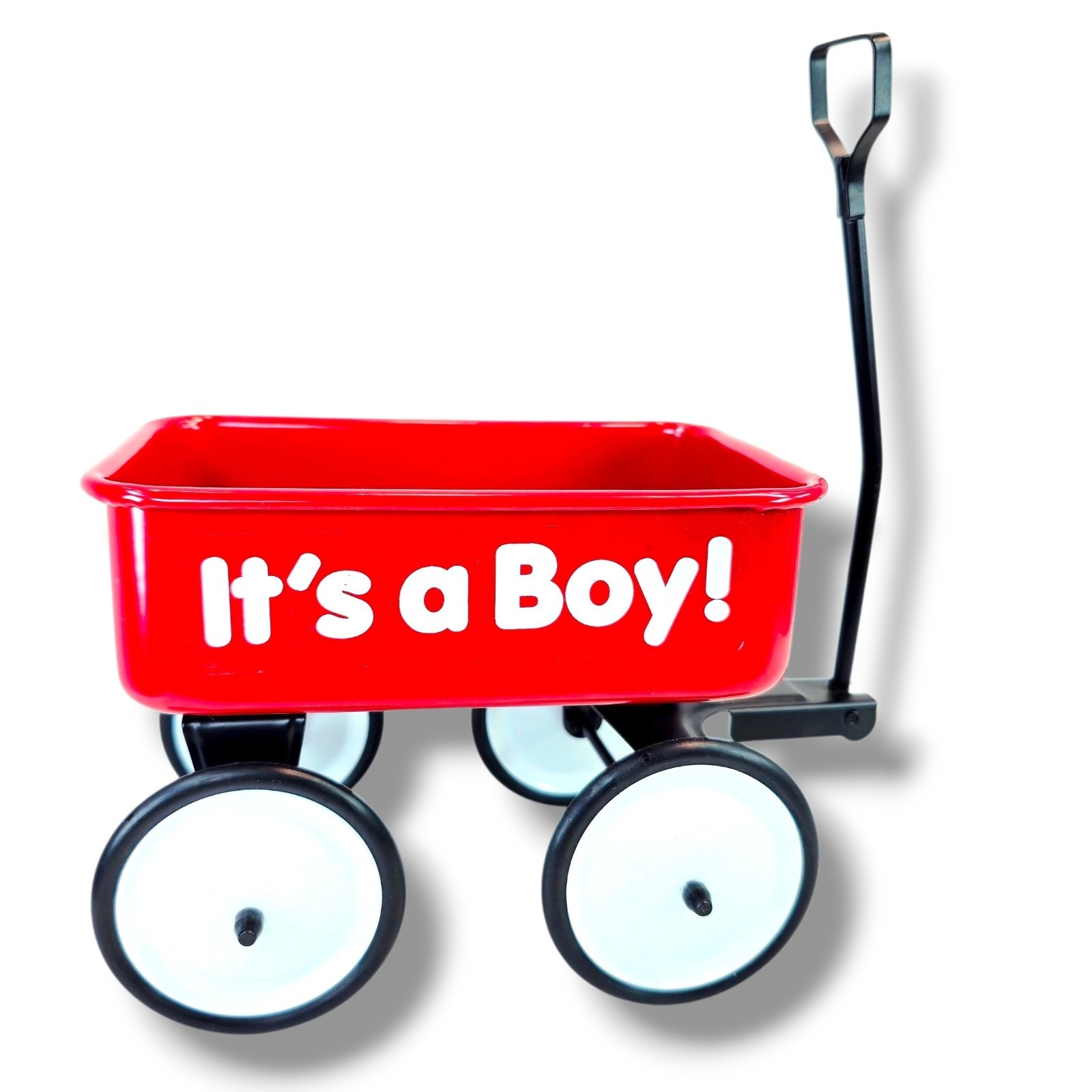 TELEFLORA Little Red Metal Wagon 5” Gender Reveal/ Baby Gift \