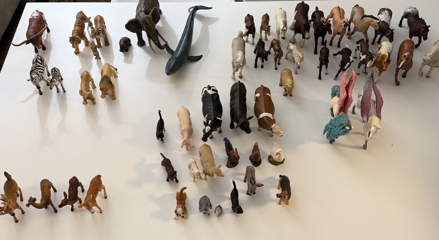 Lot of 54 Schleich Farm, Africa, Forest Animals Lot of 54 Schleich Farm, Africa, Forest Animals