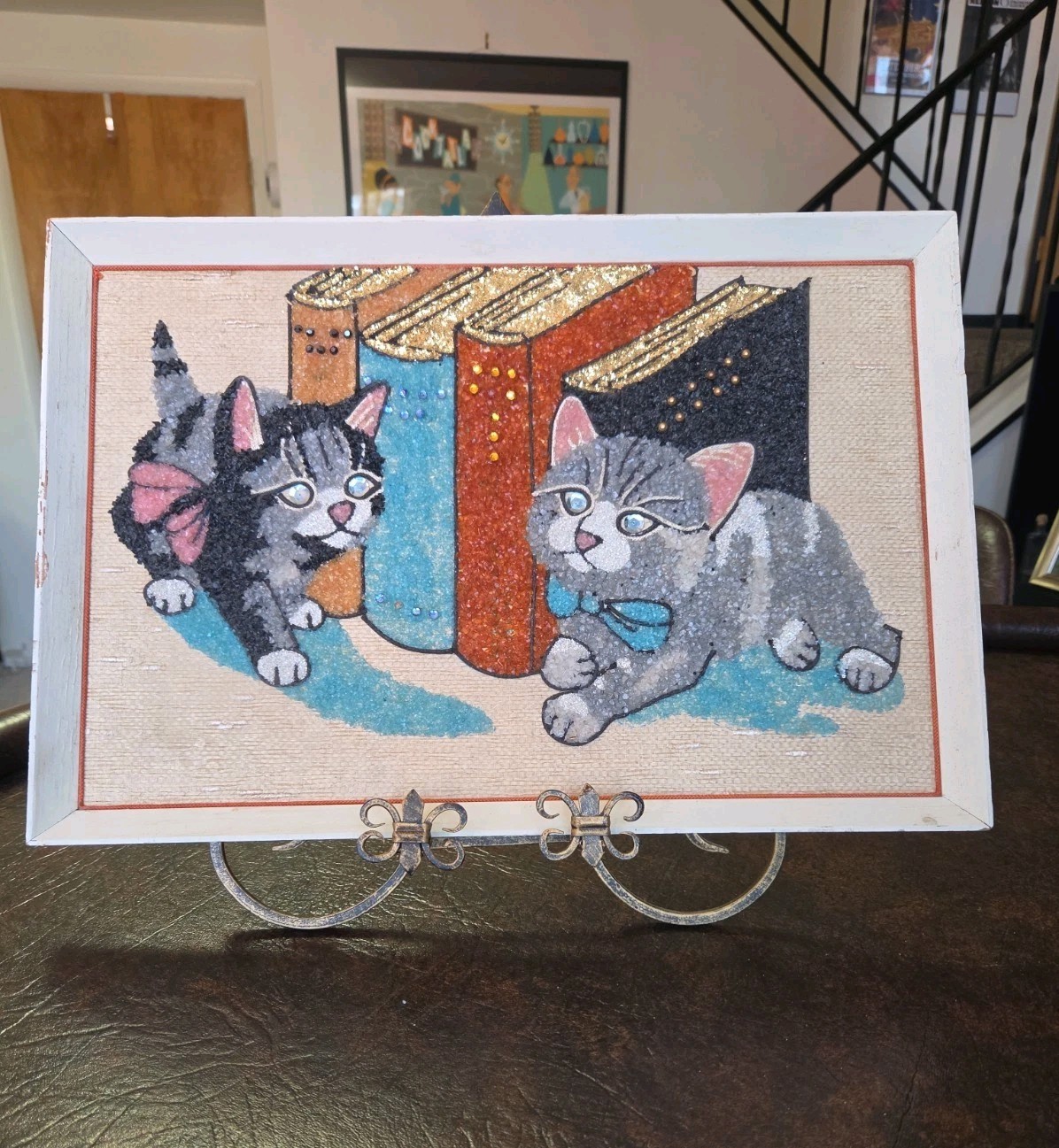 Vintage Mid-Century Gravel Art CAT Vintage 18.5 Vintage Mid-Century Gravel Art CAT Vintage 18.5