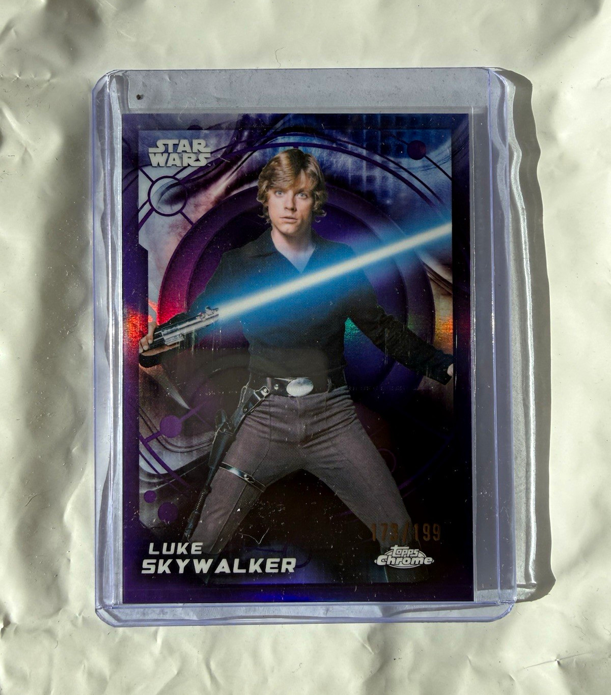 2026 Topps Chrome Star Wars Luke Skywalker Numbered 173/199 2026 Topps Chrome Star Wars Luke Skywalker Numbered 173/199