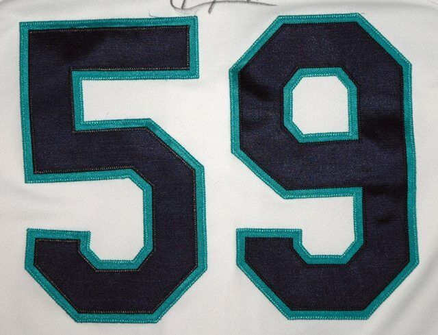Felix Hernandez 2005 Rookie Game Used Autographed Seattle Mariners #59 Jersey