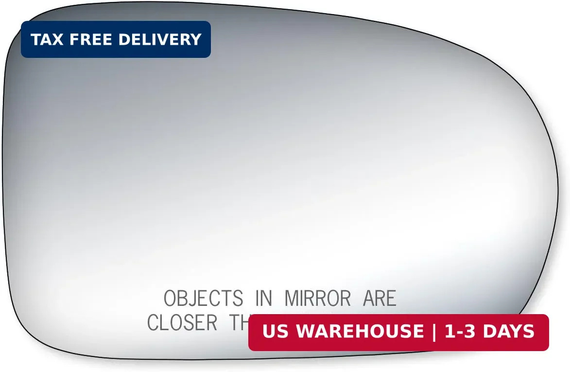 Passenger Side Mirror Glass, Honda Civic Coupe, Sedan Passenger Side Mirror Glass, Honda Civic Coupe, Sedan