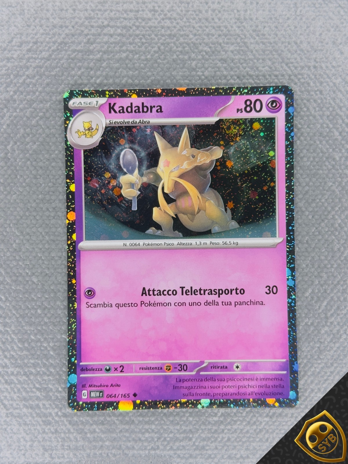 Kadabra 064/165 mew 151 Cosmo HOLO Pokemon tcg ITALIAN