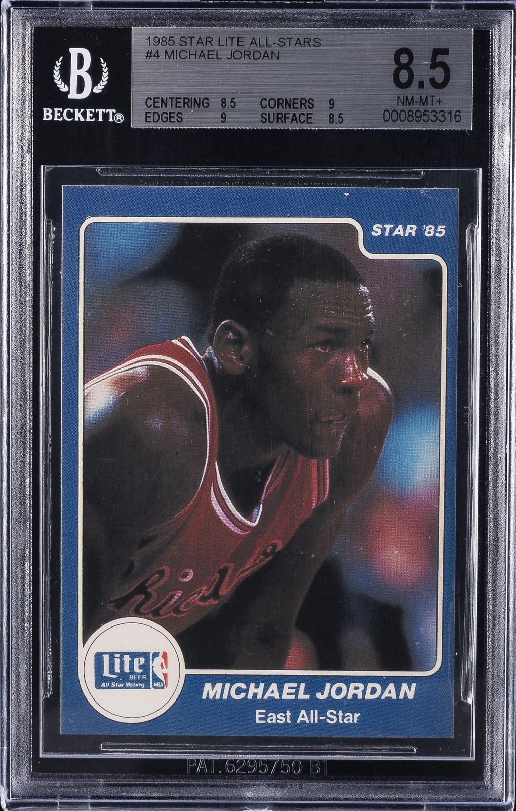 1985 STAR LITE ALL-STARS #4 MICHAEL JORDAN BGS 8.5