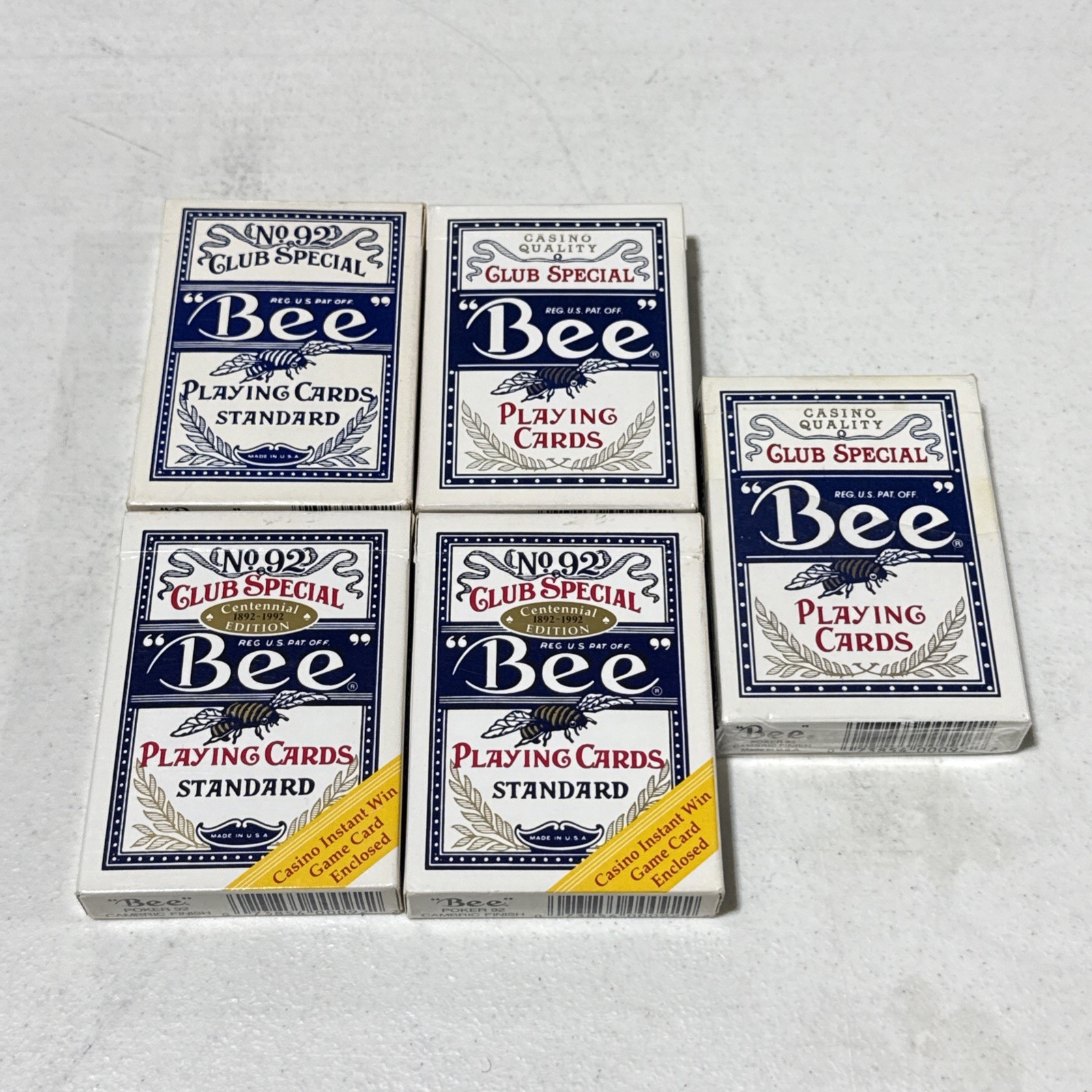 5 Bee casino playing card decks – Club Special vintage collection 5 Bee casino playing card decks – Club Special vintage collection