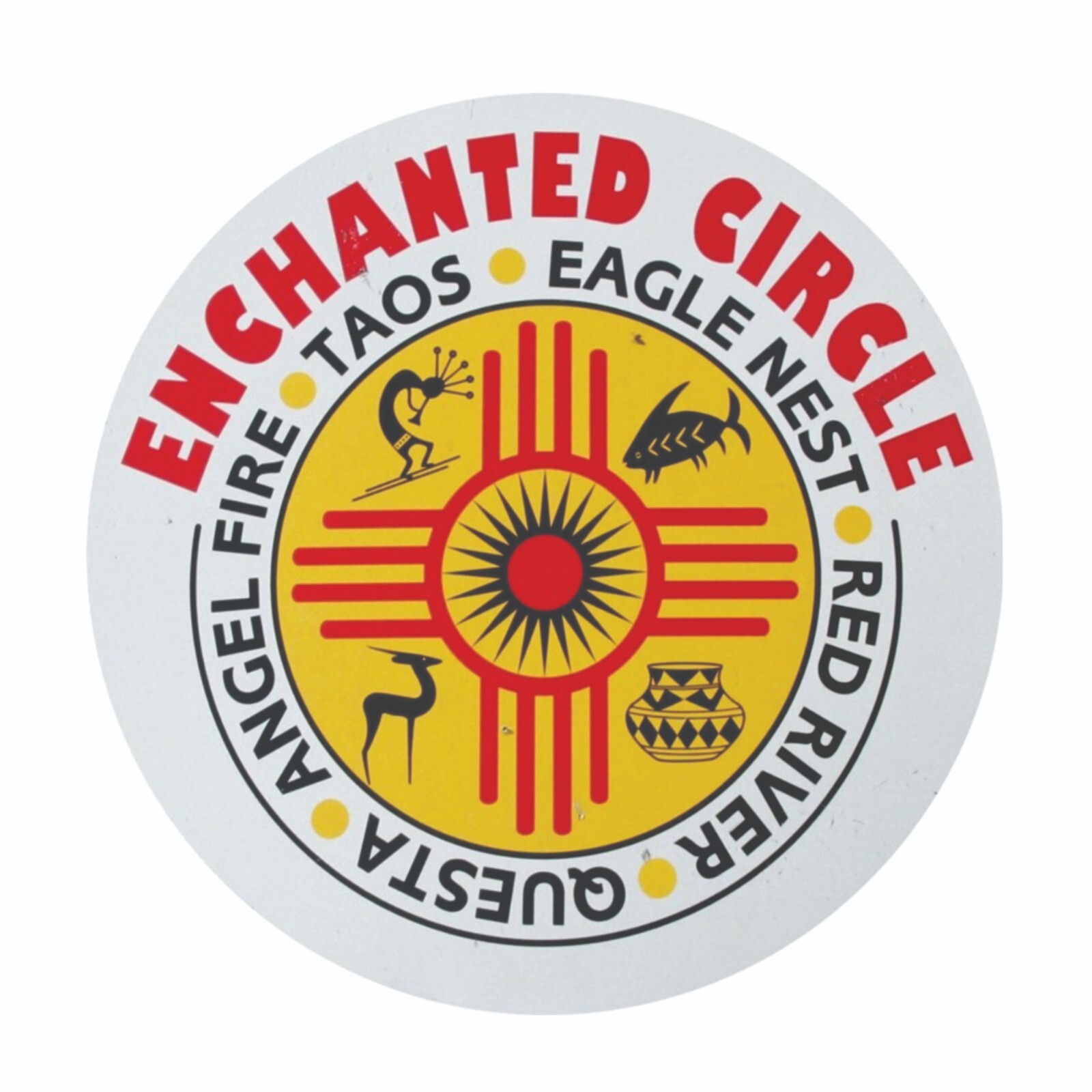 Enchanted Circle Taos Eagle Nest Red River New Mexico Sticker Decal Enchanted Circle Taos Eagle Nest Red River New Mexico Sticker Decal