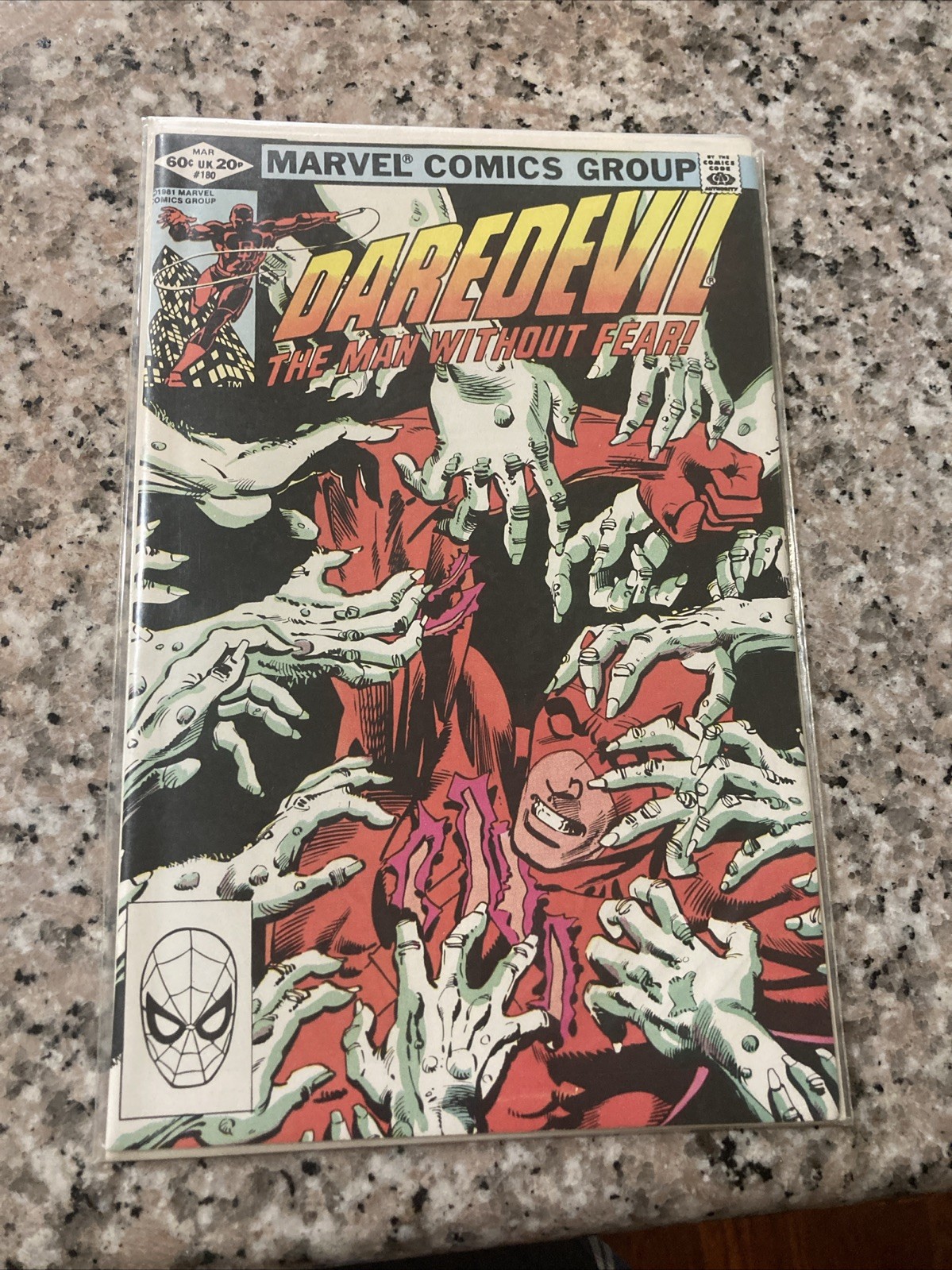 Daredevil #180 Elektra & Kingpin Appearance Frank Miller. Marvel 1982. Daredevil #180 Elektra & Kingpin Appearance Frank Miller. Marvel 1982.