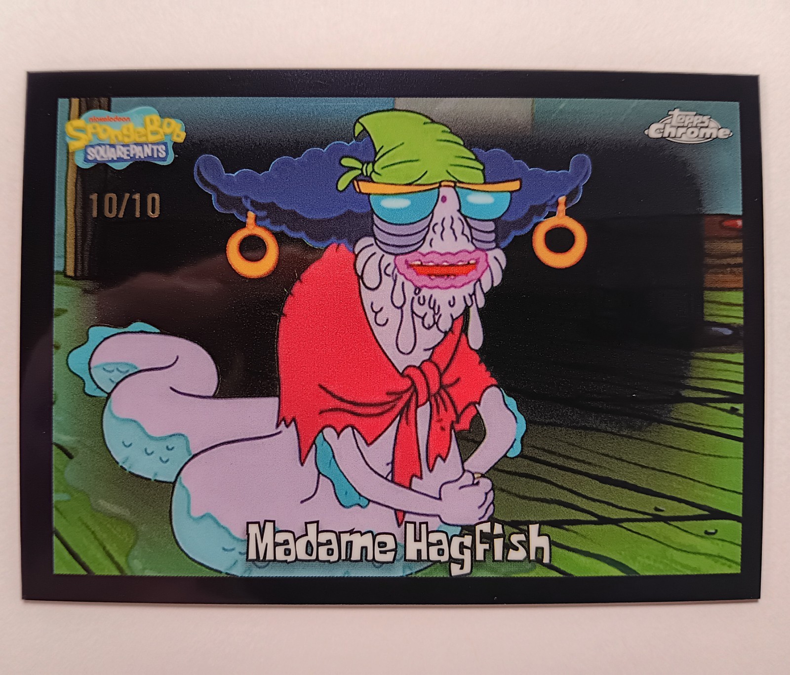 2025 Topps Chrome Spongebob Madame Hagfish BLACK REFRACTOR 10/10 #104 eBay 1/1 2025 Topps Chrome Spongebob Madame Hagfish BLACK REFRACTOR 10/10 #104 eBay 1/1