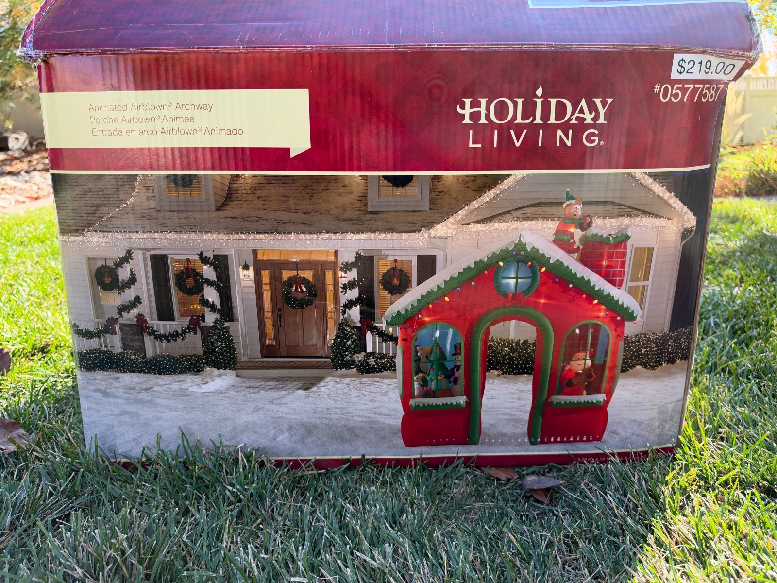2014 Gemmy Holiday Living 10.5 Ft Animated Christmas Archway Inflatable 89968 2014 Gemmy Holiday Living 10.5 Ft Animated Christmas Archway Inflatable 89968