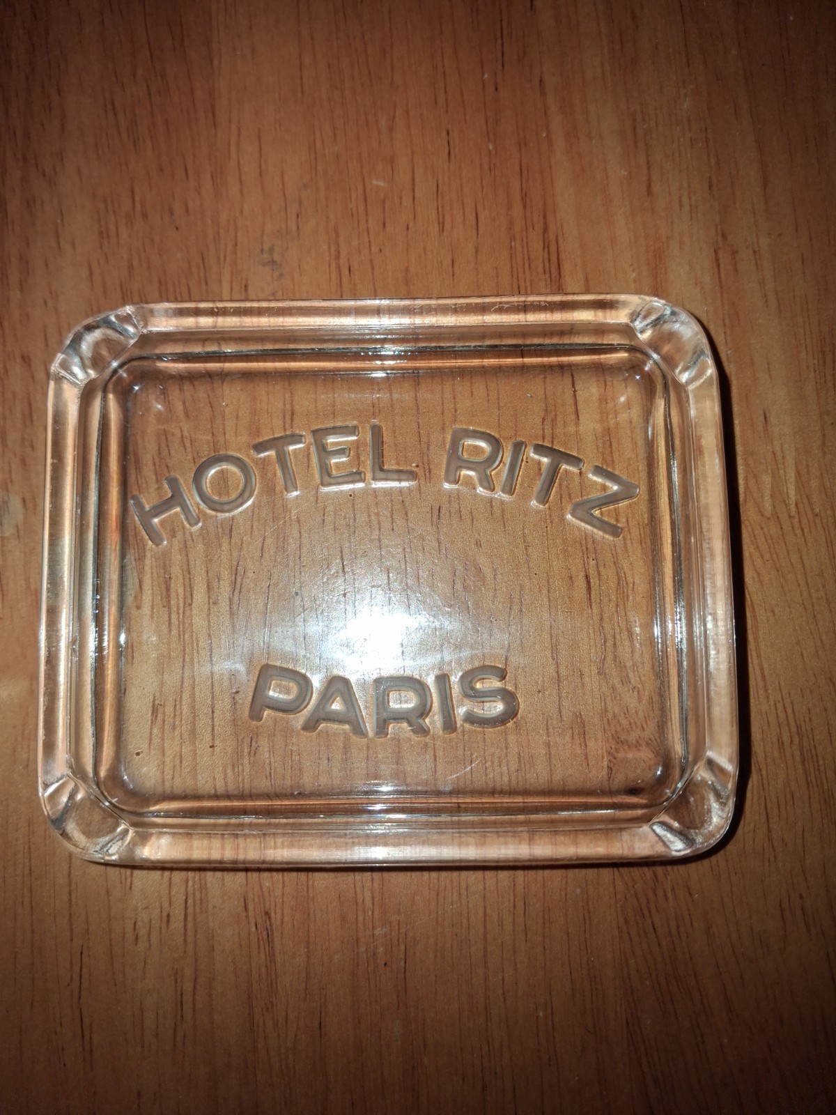 Vintage Hotel Ritz Paris Glass Ashtray 1930s Beautiful Art Deco Estate RARE Vintage Hotel Ritz Paris Glass Ashtray 1930s Beautiful Art Deco Estate RARE